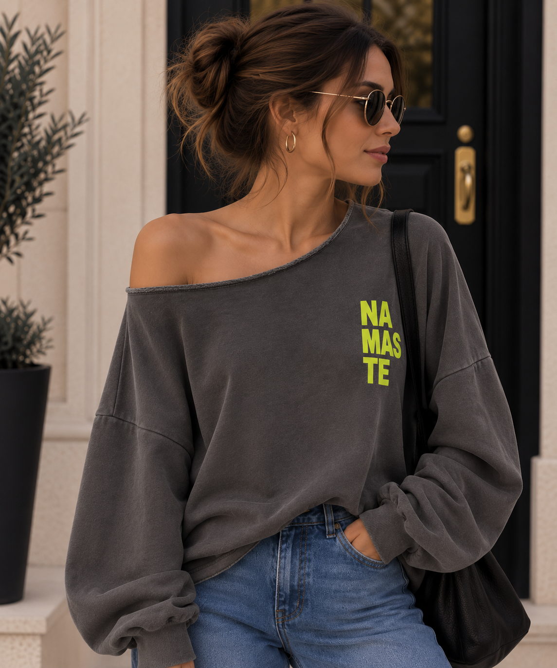 Oversize Sweatshirt im Used-Look I P0060 I 34-42/44