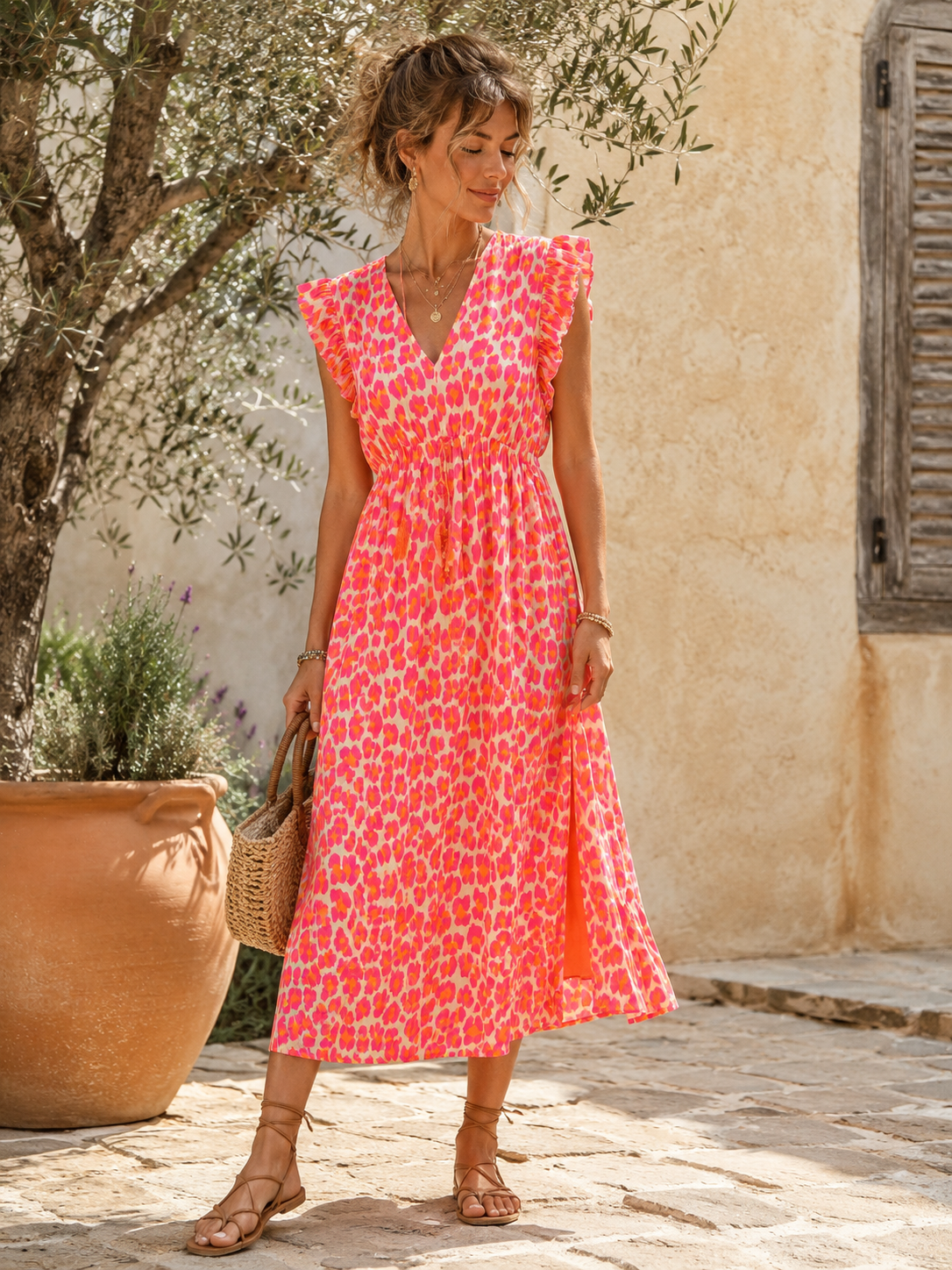 Kleid Arusha – Musselinkleid mit Boho-Charme  – Made in Italy |  tragbar bis Größe 42/44