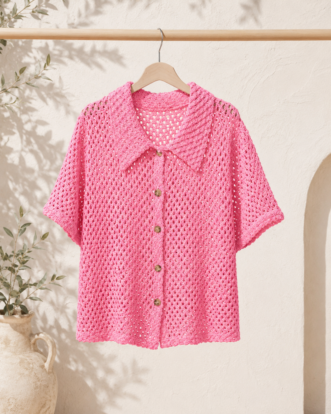 Bluse Zaria Häkelbluse Uni Made in Italy 34-40/42