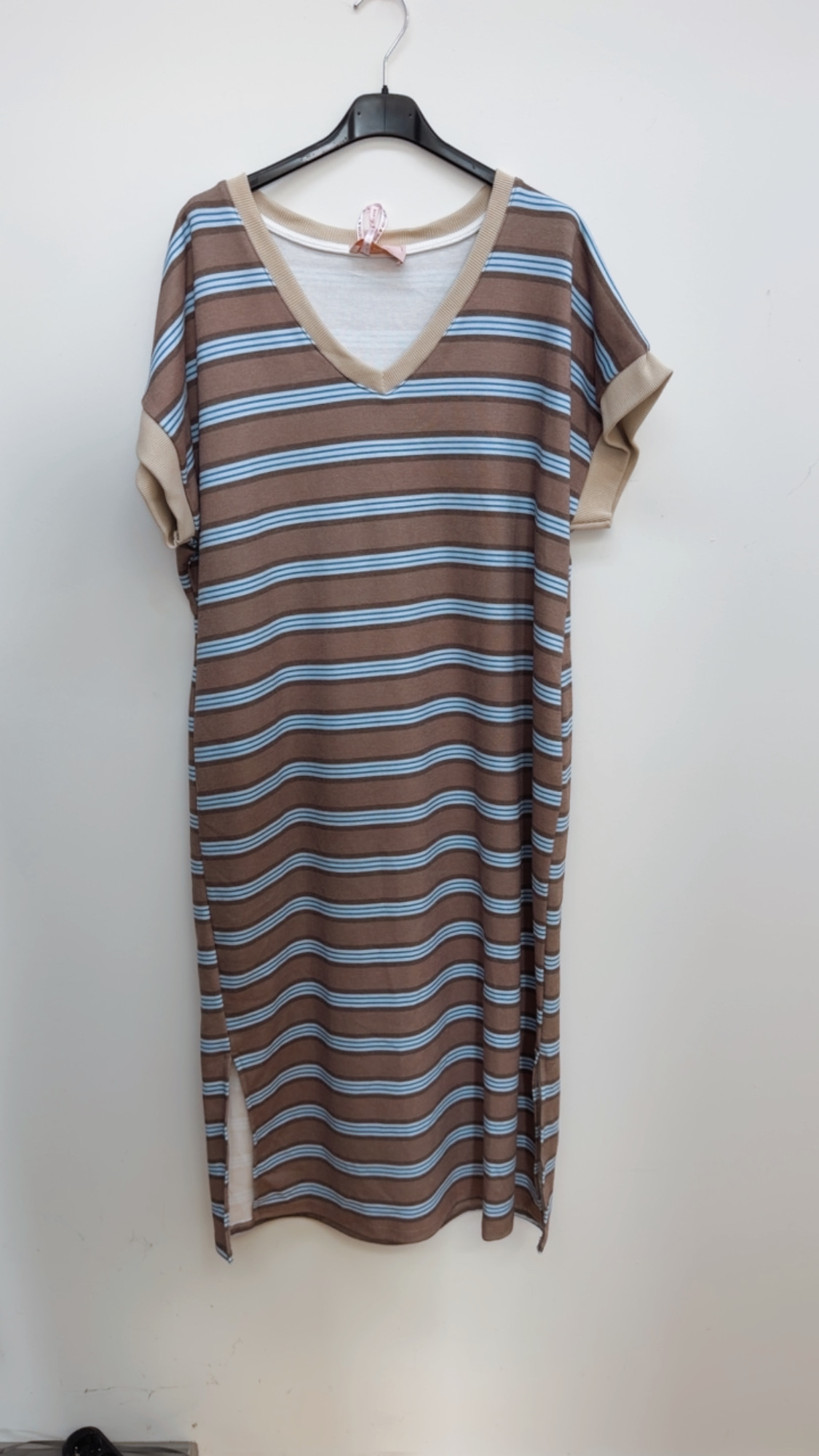 Sweatshirt-Kleid „Lotta“ – Streifenliebe für jeden Tag  – Made in Italy Gr. 34-42