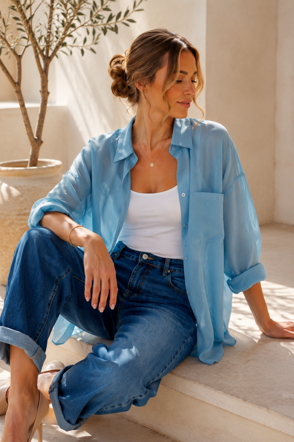 Signature Bluse „Élise“ – federleicht & elegant 34-44