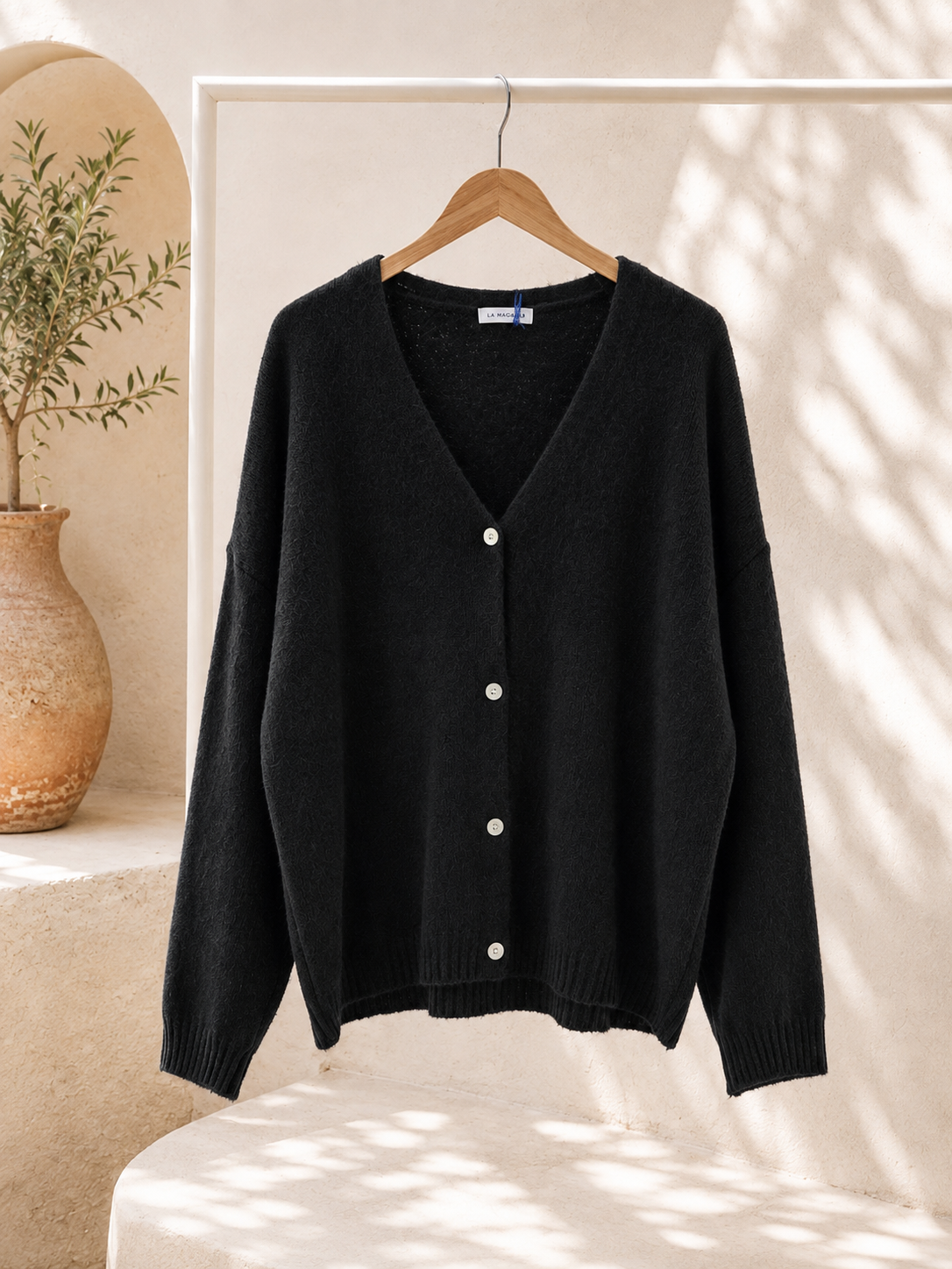 Agnetha – Oversize Alpaka Strickjacke | Made in Italya Cardigan  34-44