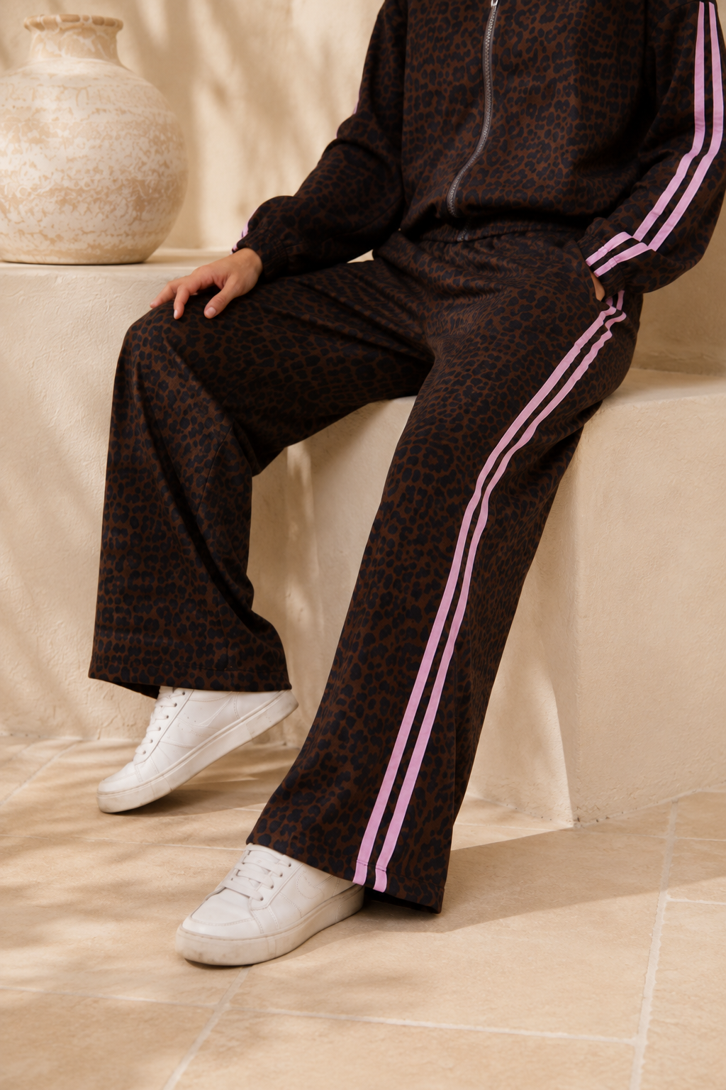 Set Ayla Leo Sweatshirt und Sweathose Made in Italy 34-44 Jogginganzug
