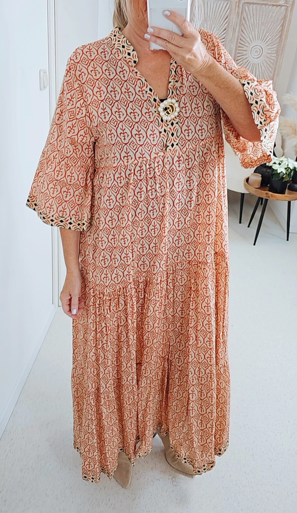 TUNIKA KLEID MADISON ROT 34-42 Italy Style langes Sommerkleid DRESS TUNIKA KLEID MADISON ROT 34-42 Italy Style langes Sommerkleid DRESS