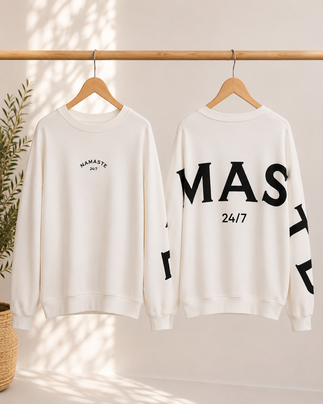 Sweatshirt „Namaste 24/7 Uni“ – Made in Italy | One Size bis ca. Gr. 42
