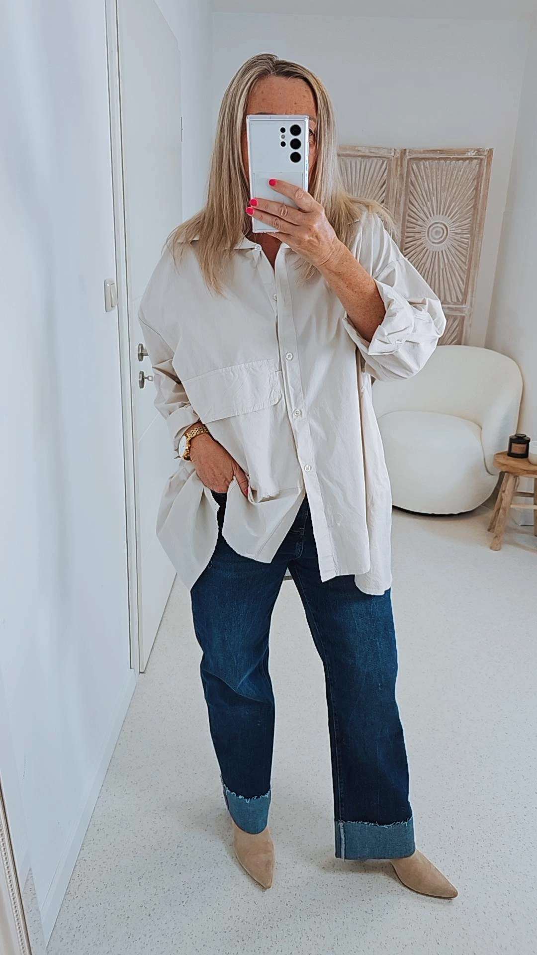 OVERSIZE BLUSE MIA 36 - 4 4 Made in Italy Basic Bluse OVERSIZE BLUSE MIA 36 - 4 4 Made in Italy Basic Bluse