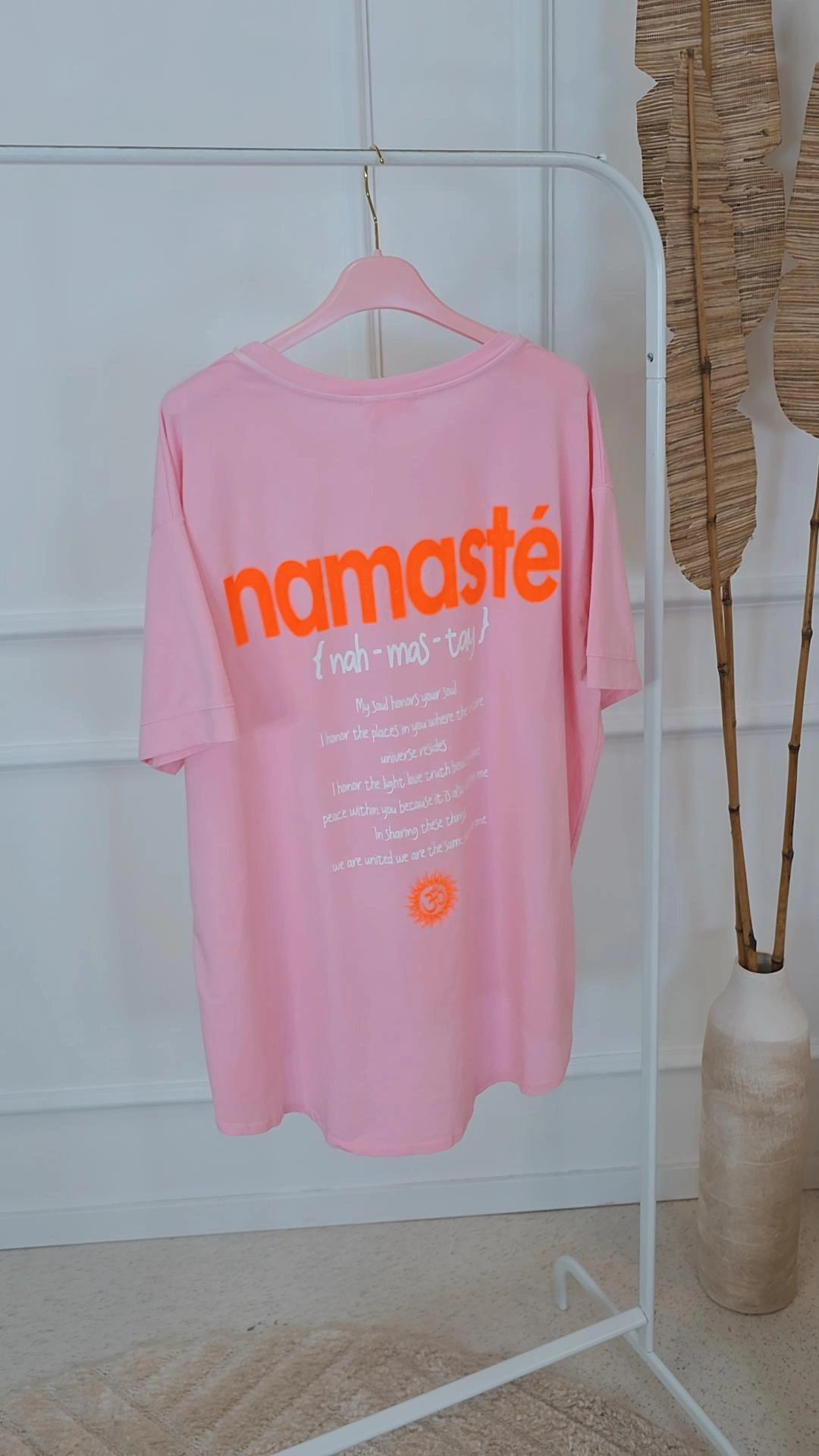 BASIC SHIRT JOGAN Namaste Rules Vokuhila Made in Italy 36 -42
