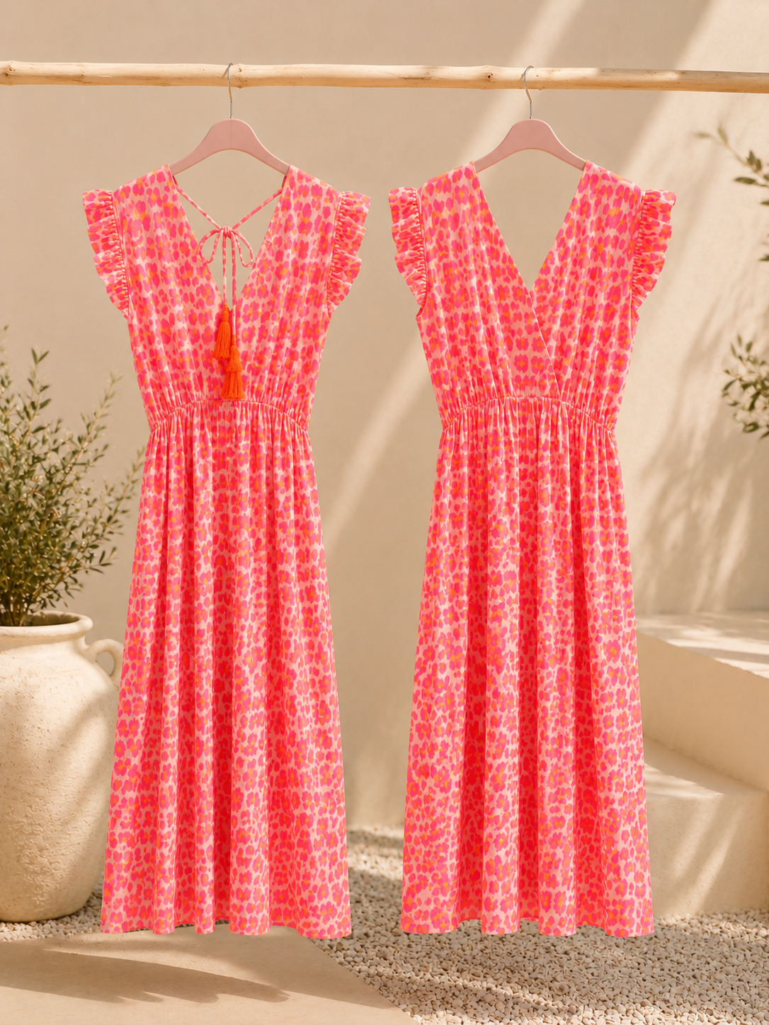 Kleid Arusha – Musselinkleid mit Boho-Charme  – Made in Italy |  tragbar bis Größe 42/44