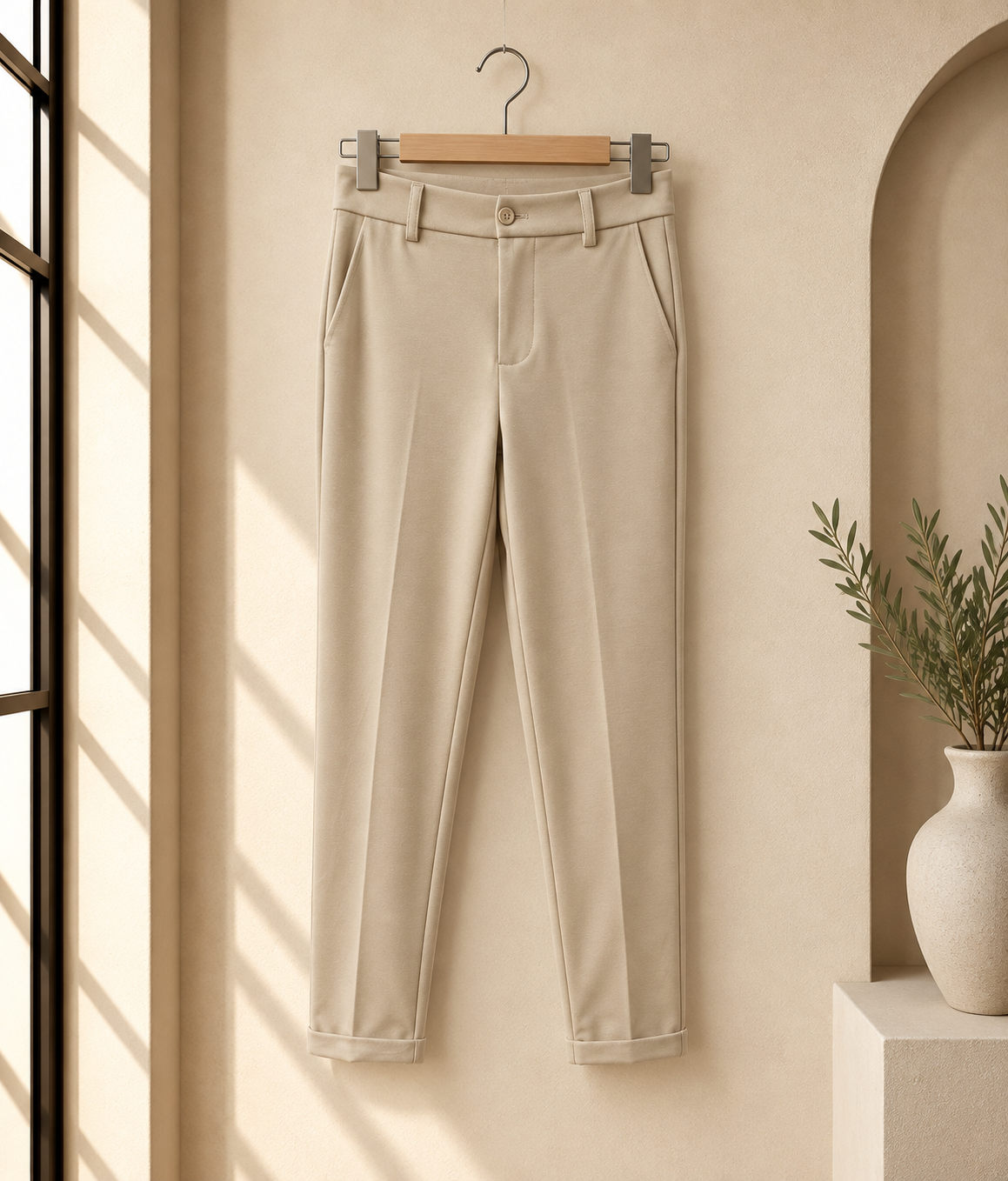 Chino Hose Uni H0066 Beige I Made in Italy