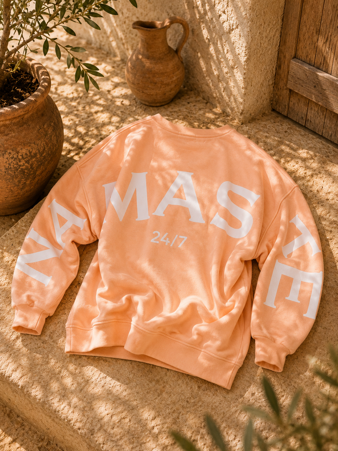 Sweatshirt „Namaste 24/7 Uni“ – Made in Italy | One Size bis ca. Gr. 42