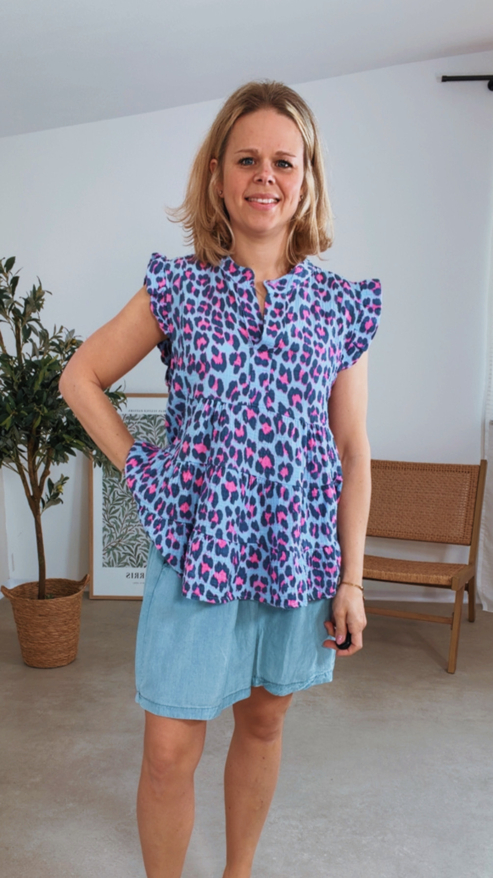 MUSSELIN BASIC SHIRT BETTINA LEO  Made in Italy 34-40/42