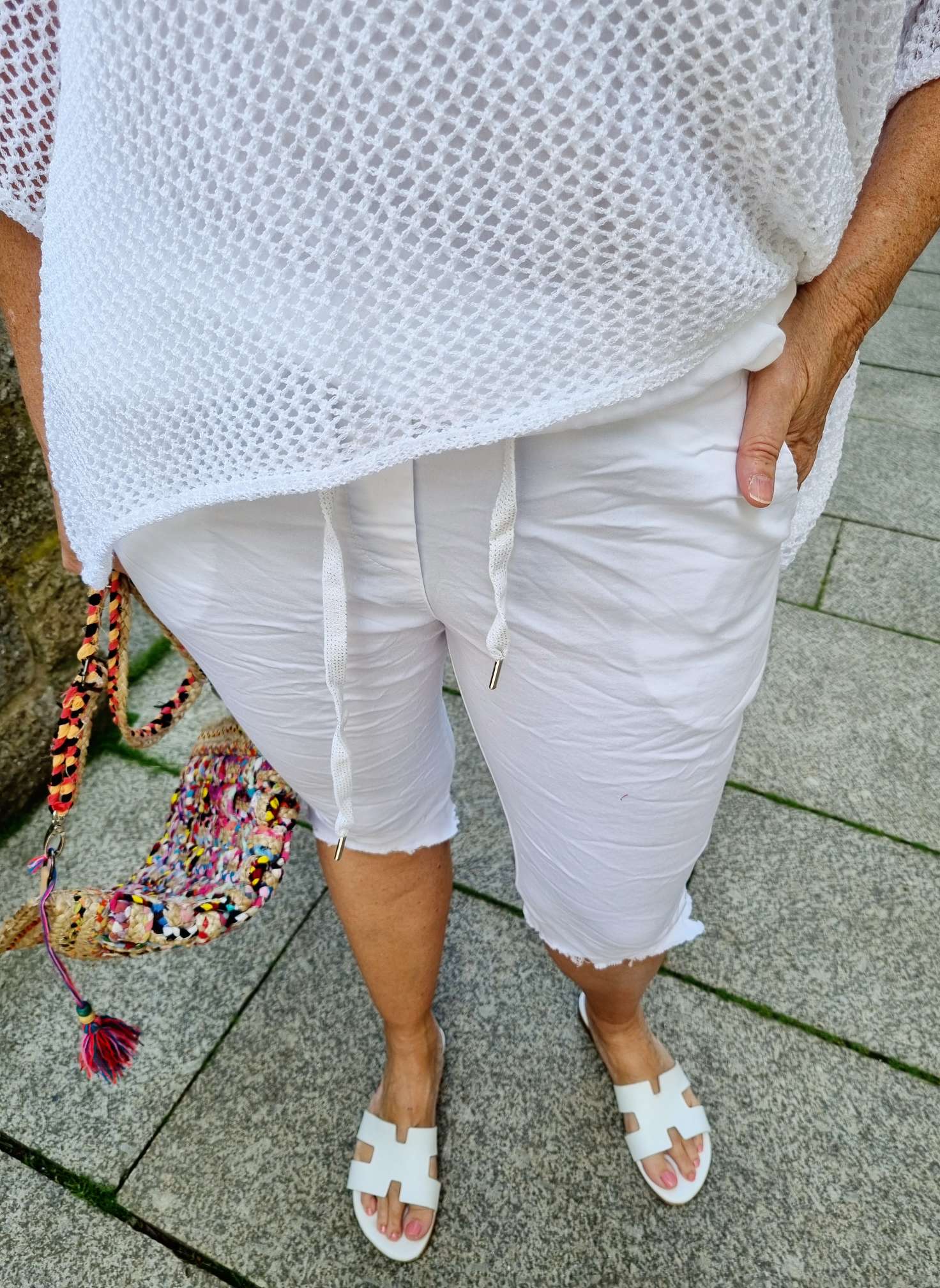 JOGPANT SHORTS VALERIE WEISS 34-40 Made in Italy PANT kurze Hose Sommerhose Bermuda JOGPANT SHORTS VALERIE WEISS 34-40 Made in Italy PANT kurze Hose Sommerhose Bermuda