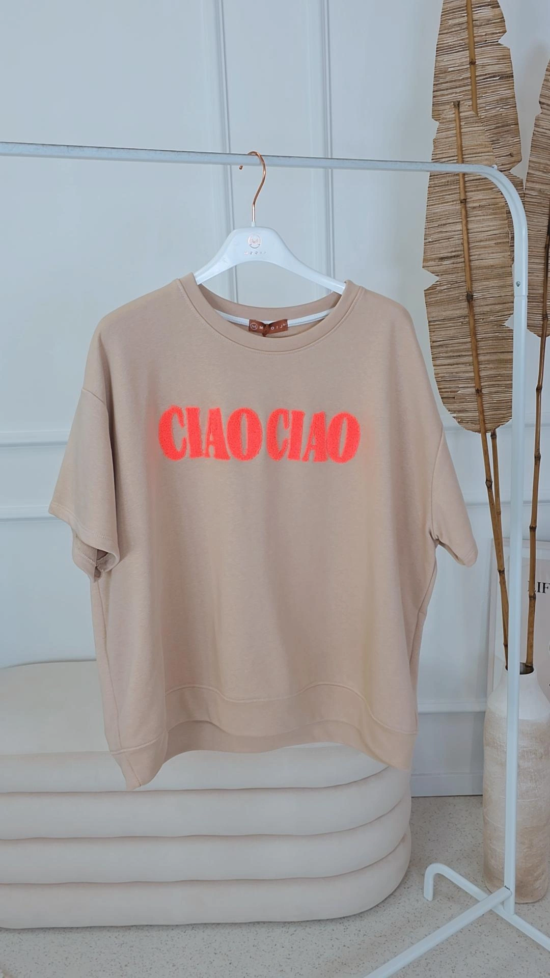 OVERSIZE SWEATER  CIAO UNI Made in Italy 34-44 Kurzarm Sweatshirt