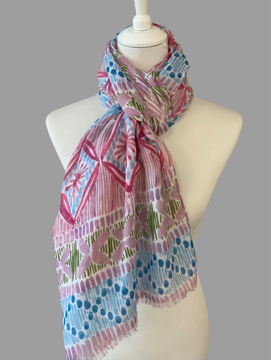 Pastellblüten Schal „Frühlingshauch“ Italy Style