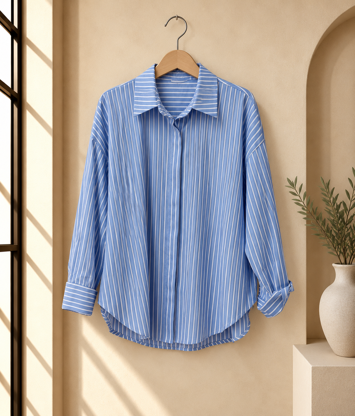 Baumwollbluse I B0061 I Made in Italy 34-42