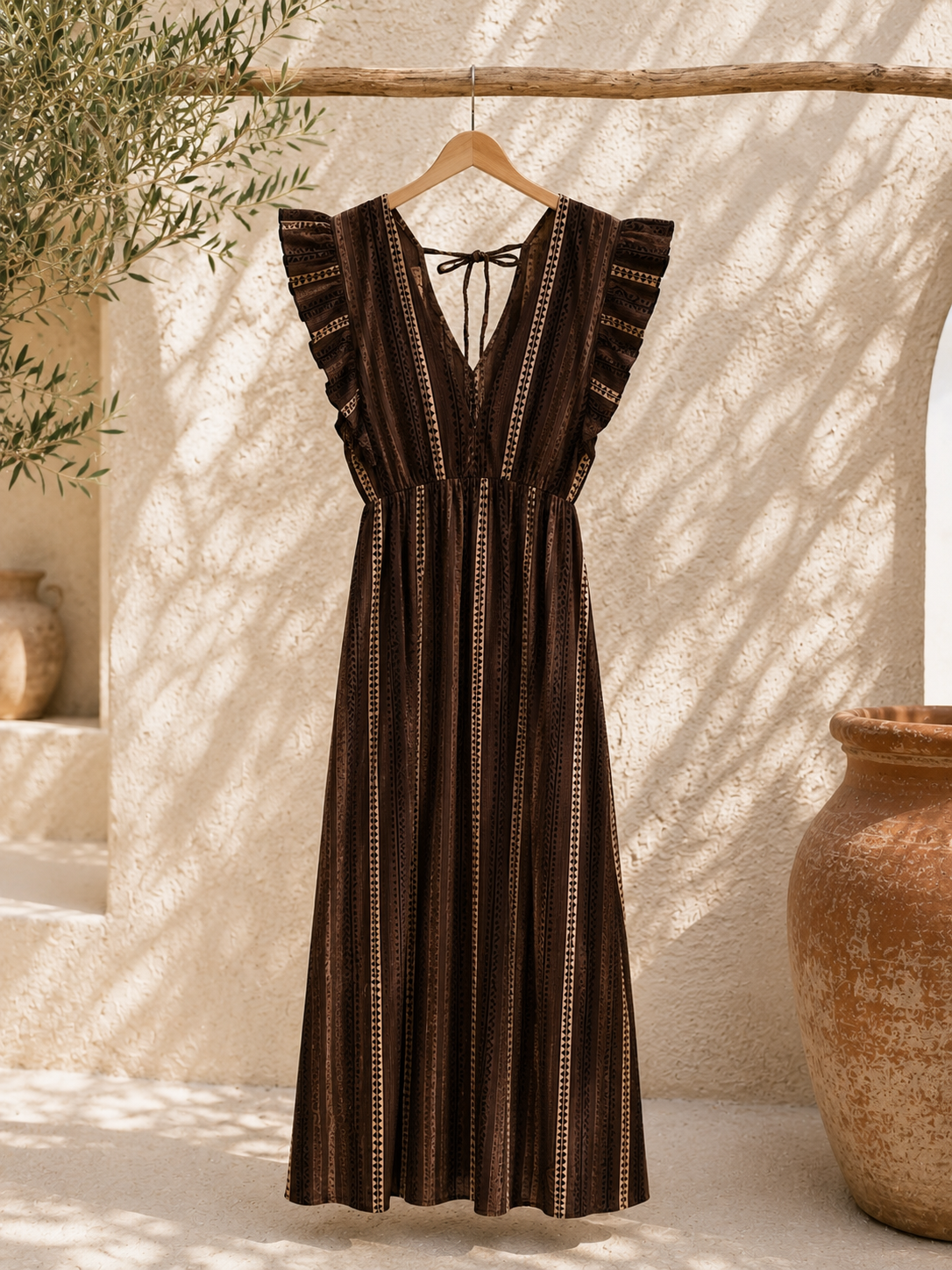 Aztek Musselin Kleid Elira Made in Italy 34-42