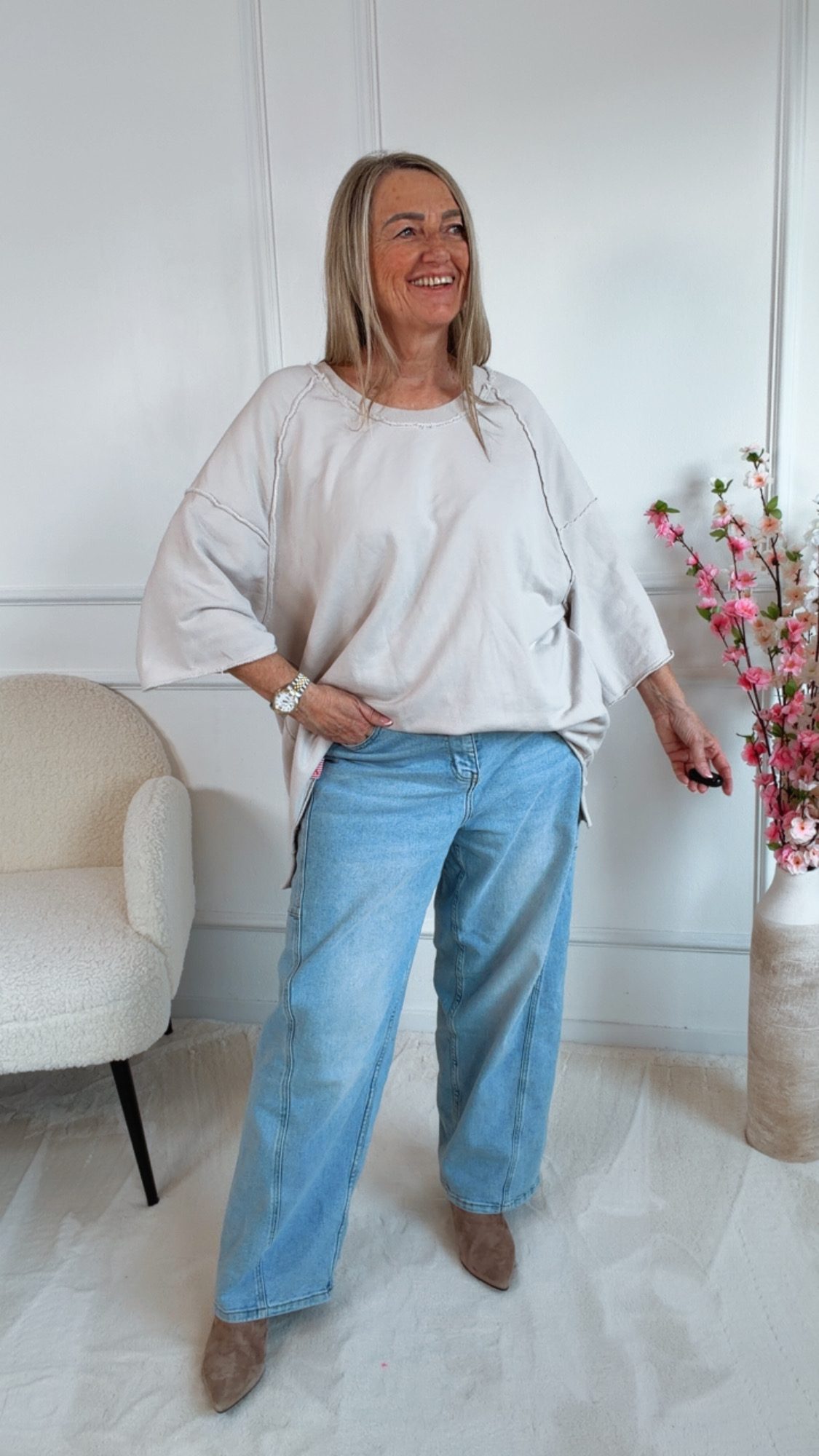 ✨ Shirt Ottilia Raw-Cut Sweater Made in Italy 34-44