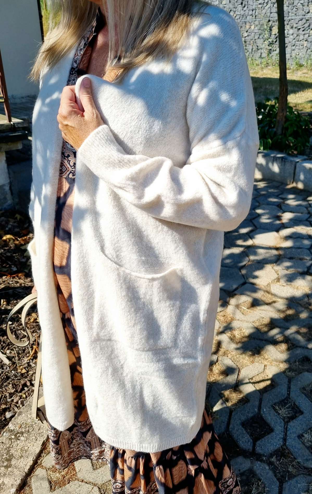 EDLER KNIT CARDIGAN TEODORA BEIGE Strick Jacke Mantel 34-42 Made in Italy EDLER KNIT CARDIGAN TEODORA BEIGE Strick Jacke Mantel 34-42 Made in Italy