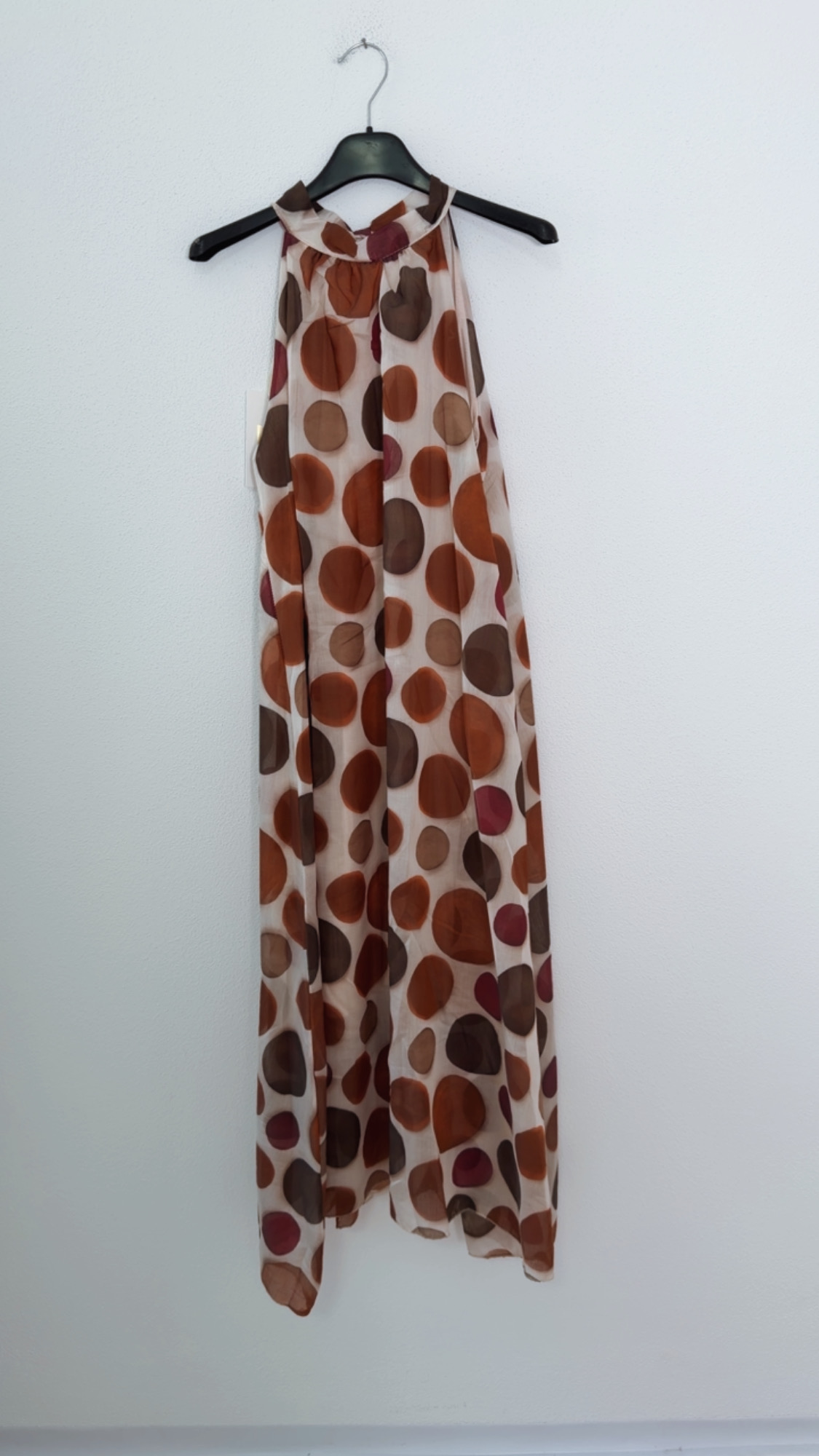 Polka Dots Kleid Zakynthos – Made in Italy | Passend bis zu einer guten Größe 42