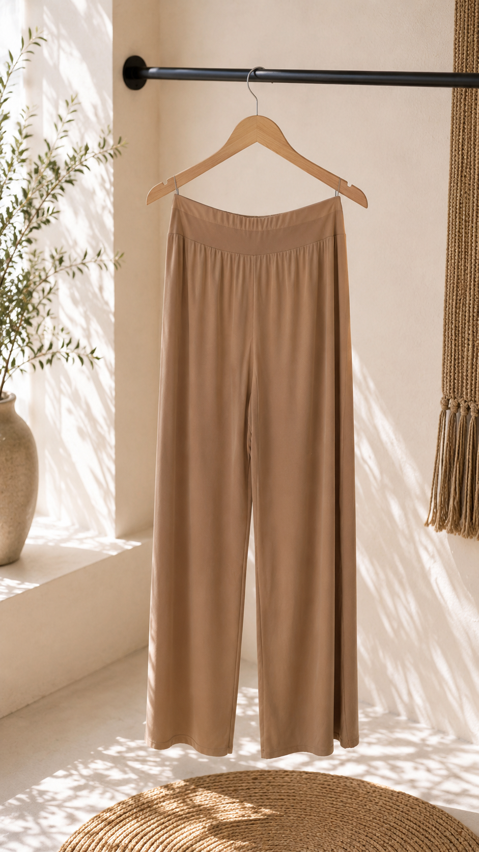 Kofferstoffhose „Noemi“ Beige 34-42