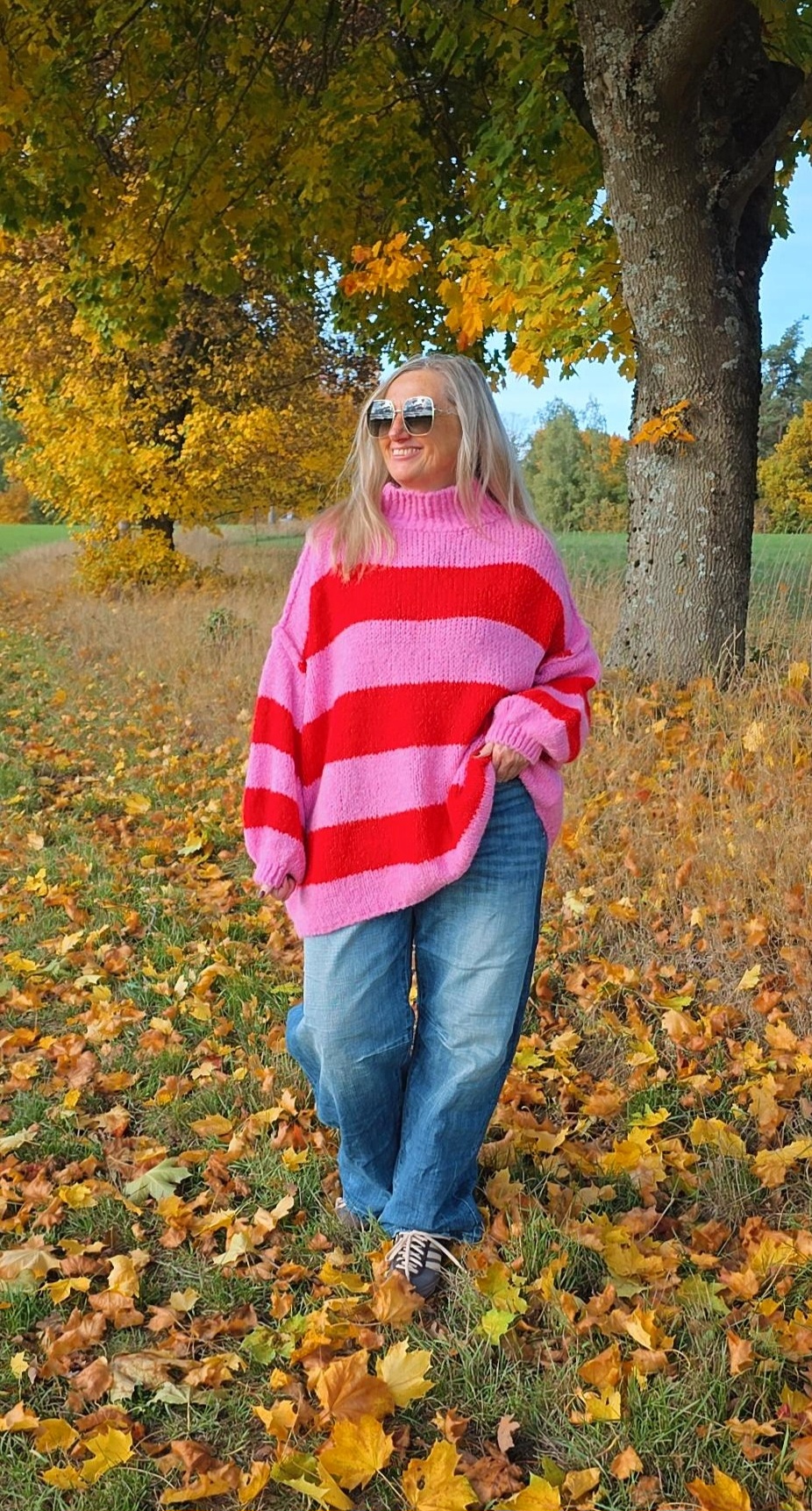 COZY KNIT SWEATER DOVER Blockstreifen Made in ITALY 34 - 46