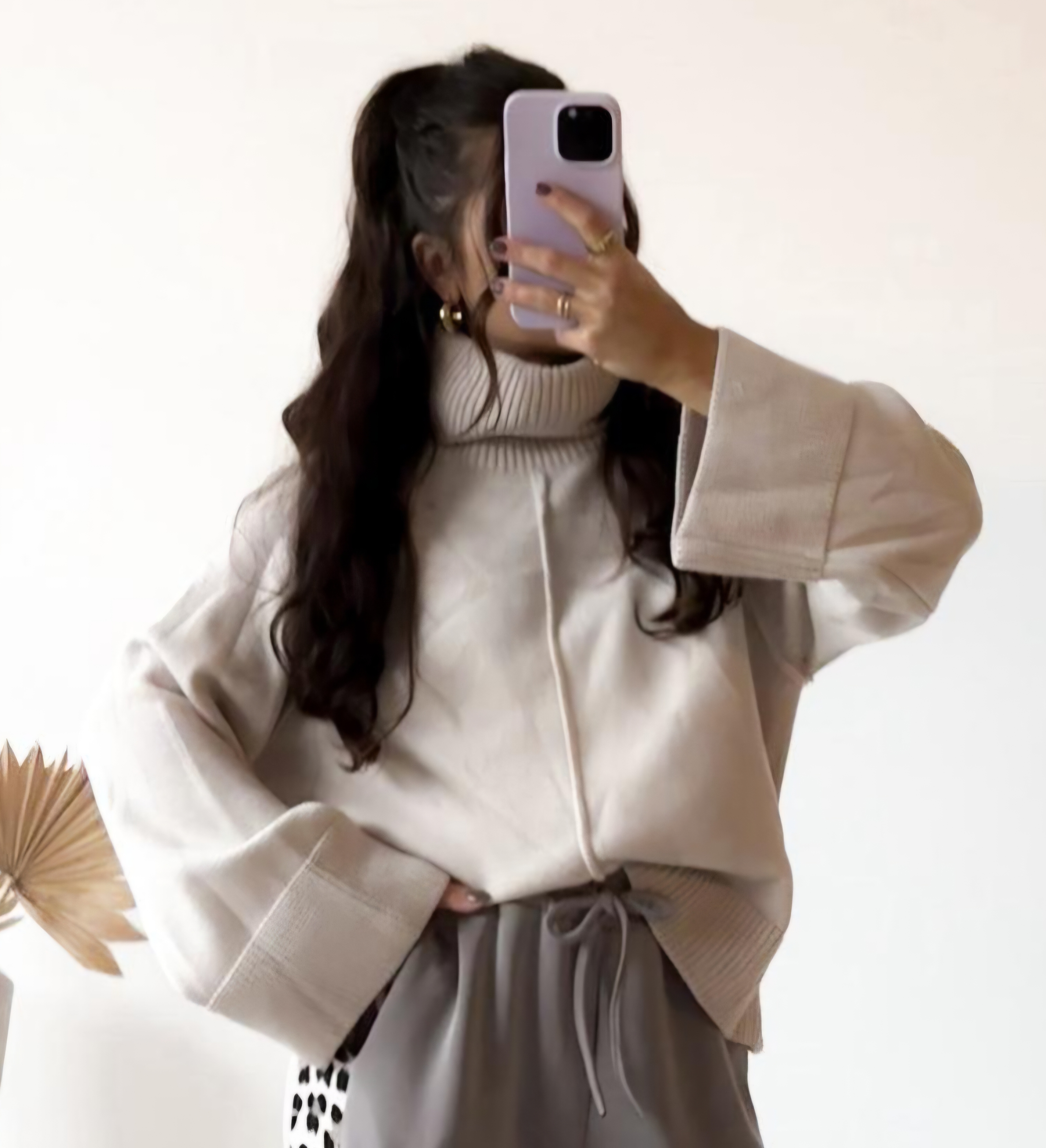 BASIC KNIT PULLOVER IRMI STRICK Made in Italy 34 -44 Made in Italy Rollkragen