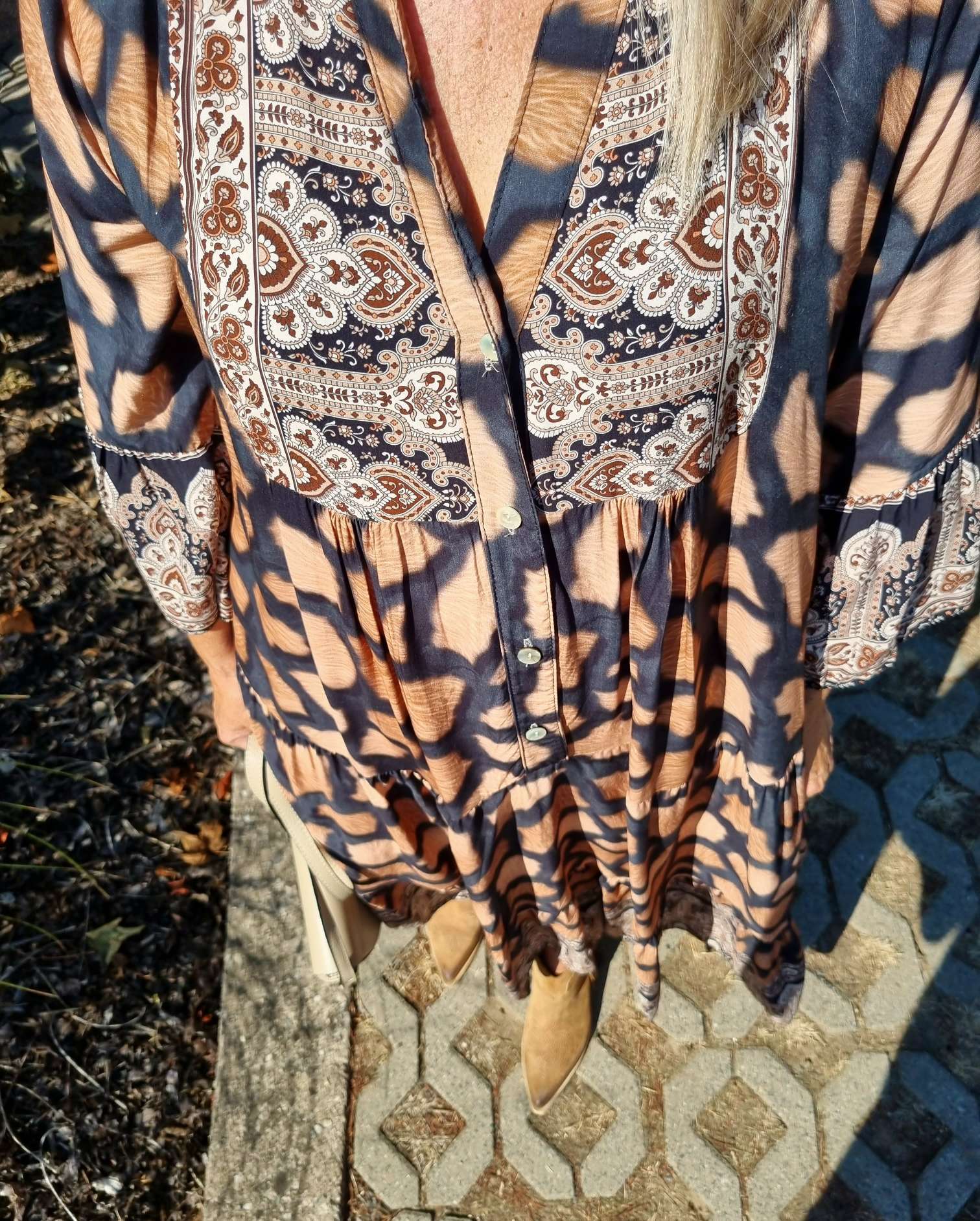 MAXI TUNIKA DRESS PAOLA BLACK 34-42 Made in Italy langes Kleid Hängerchen Tunikakleid Giraffe MAXI TUNIKA DRESS PAOLA BLACK 34-42 Made in Italy langes Kleid Hängerchen Tunikakleid Giraffe