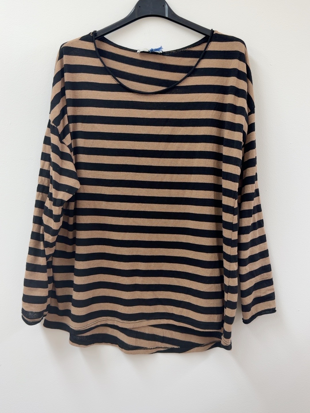 Longsleeve mit Streifen I LS0039 I Made in Italy 34-42