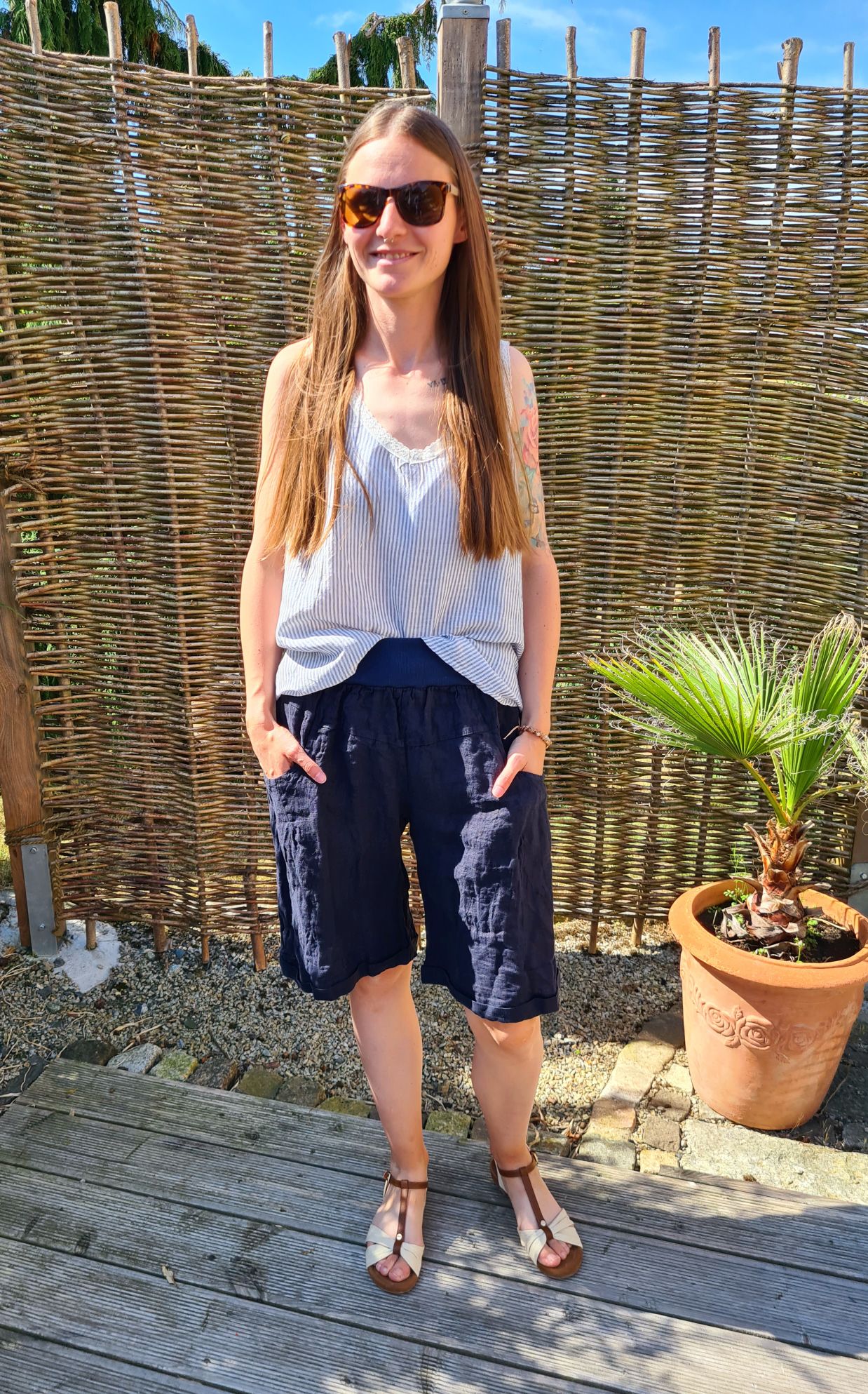 LINEN SHORTS MAXL BLAU 34-42 Made in Italy Leinen PANT kurze Hose Sommerhose Bermuda Kopie LINEN SHORTS MAXL BLAU 34-42 Made in Italy Leinen PANT kurze Hose Sommerhose Bermuda Kopie