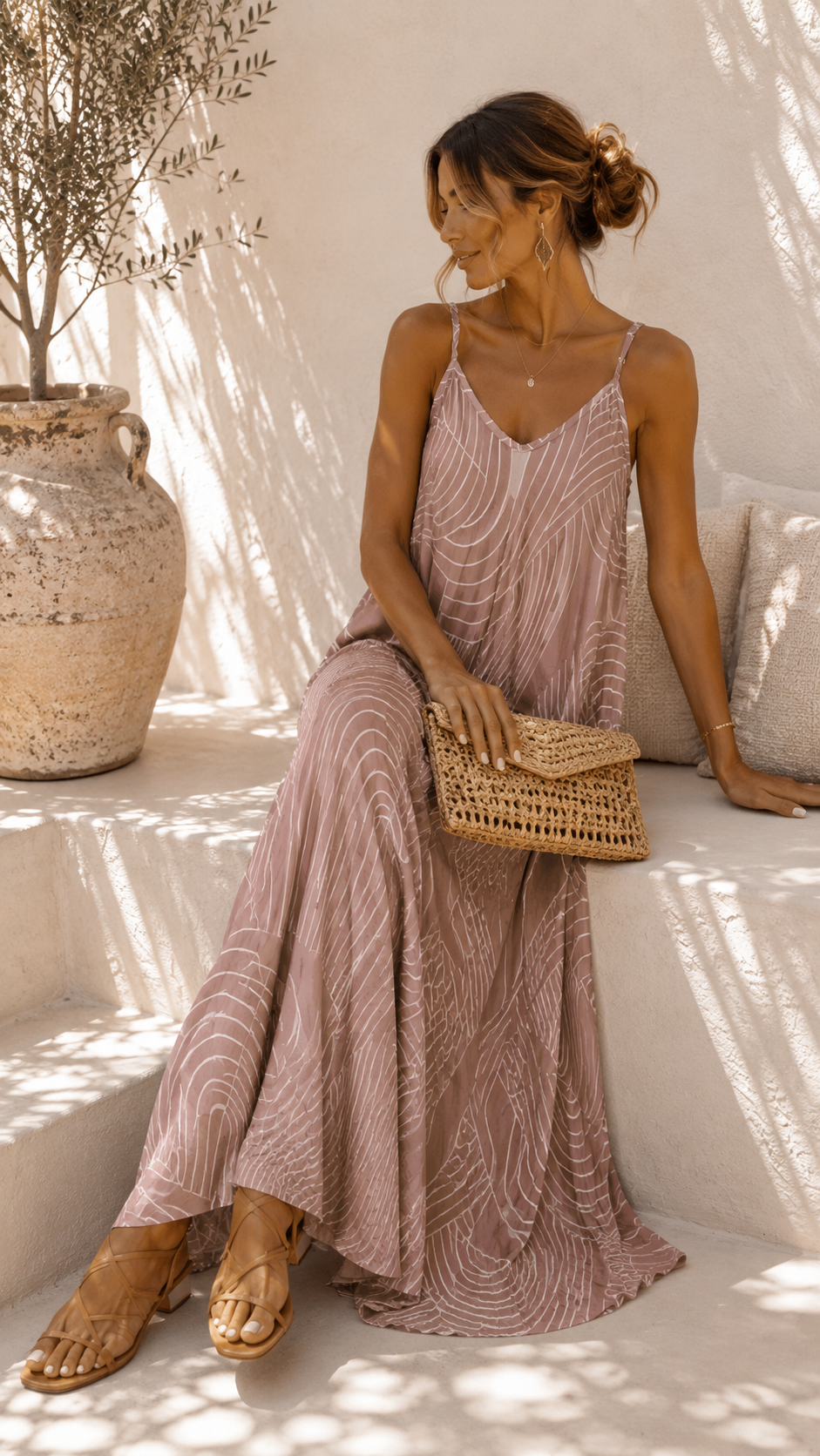 Kleid Mariella – Exklusiver Seiden-Look mit besonderem Design Made in Italy Gr 34-42/44