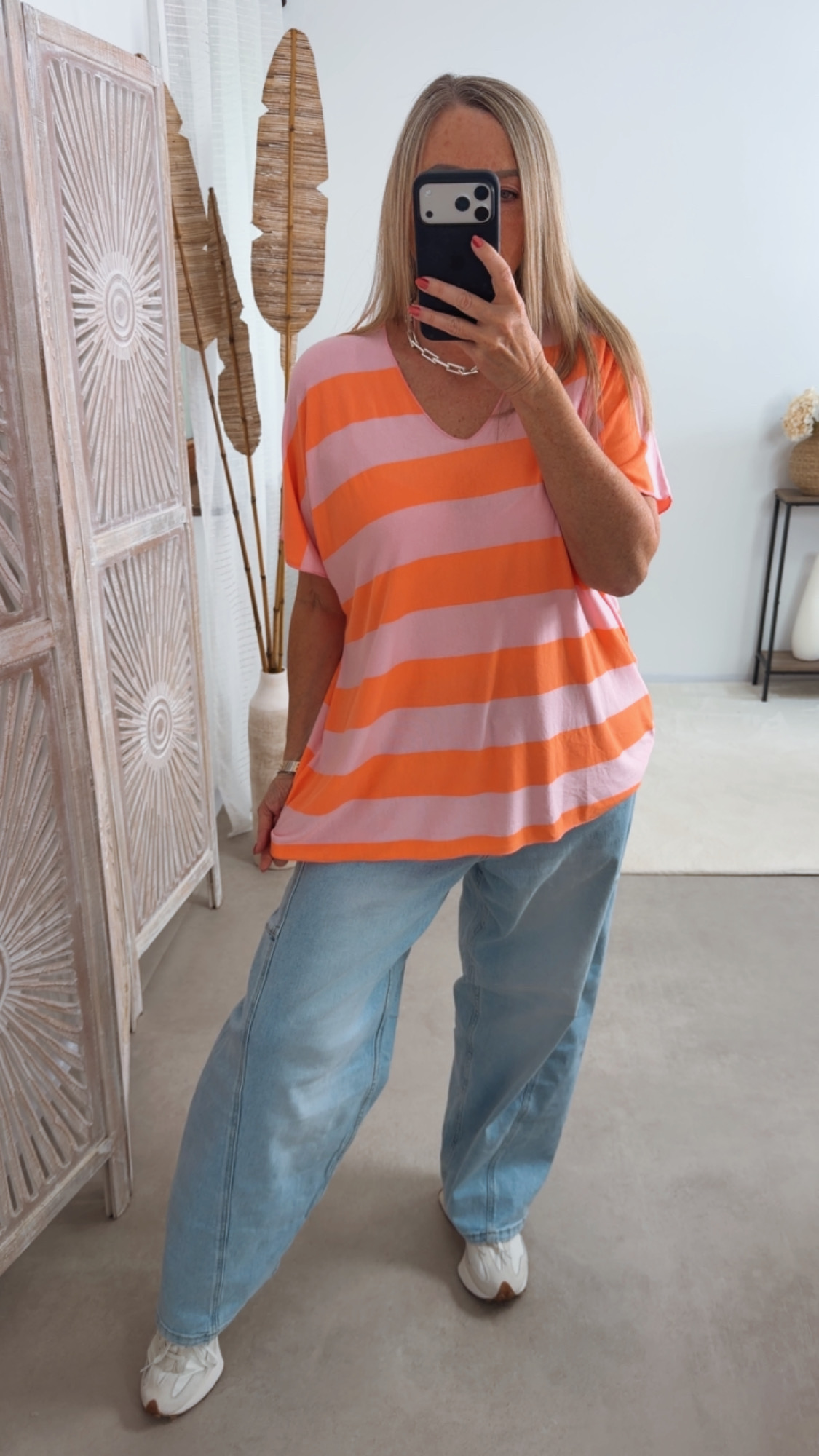 Streifenshirt „Caorle“ – Made in Italy 🇮🇹 | Stripes | Blockstreifen | Größe ca. 34–44 🌸