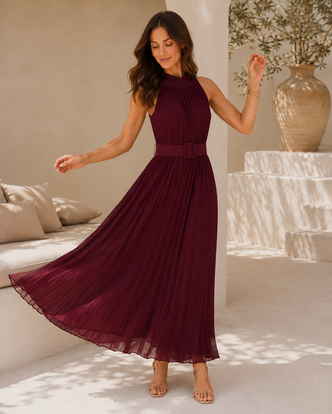 Plisseekleid Avelina – elegante Leichtigkeit mit Wow-Effekt Made in Italy 34-40/42