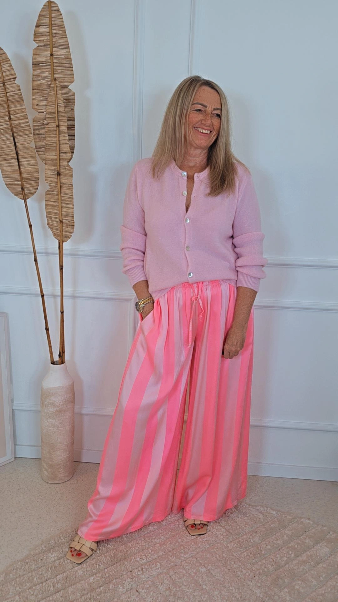 PALAZZO HOSE LANA Made in Italy 34 - 42