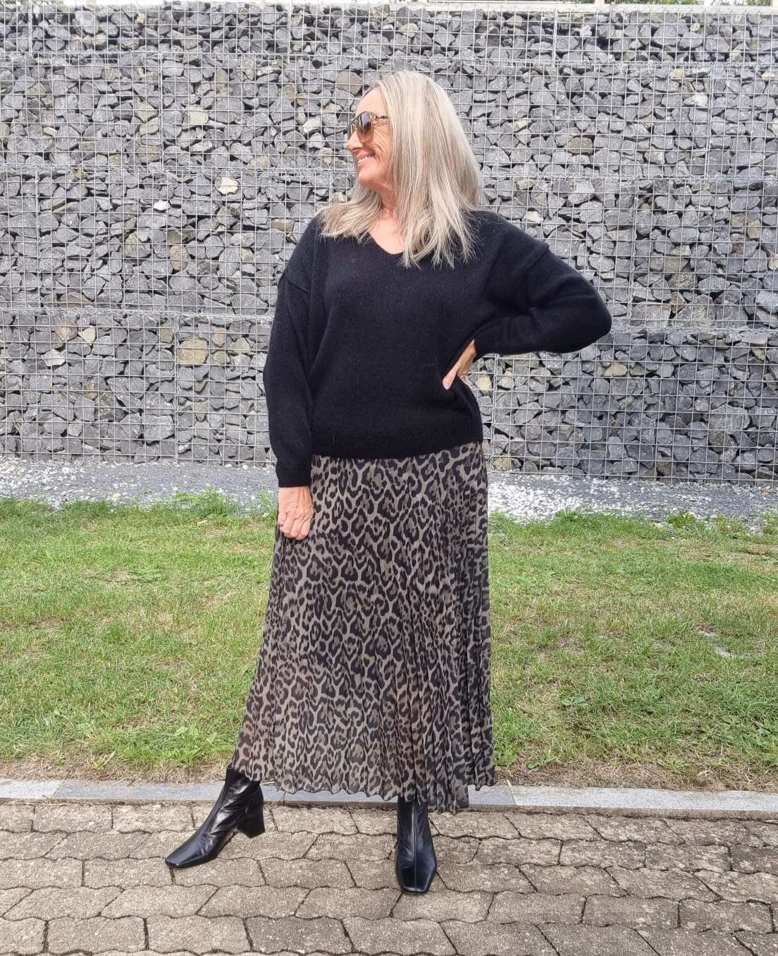 PLISSEE SKIRT SARABI LEO KAHKI Midi Rock Made in Italy 34-40 PLISSEE SKIRT SARABI LEO KAHKI Midi Rock Made in Italy 34-40