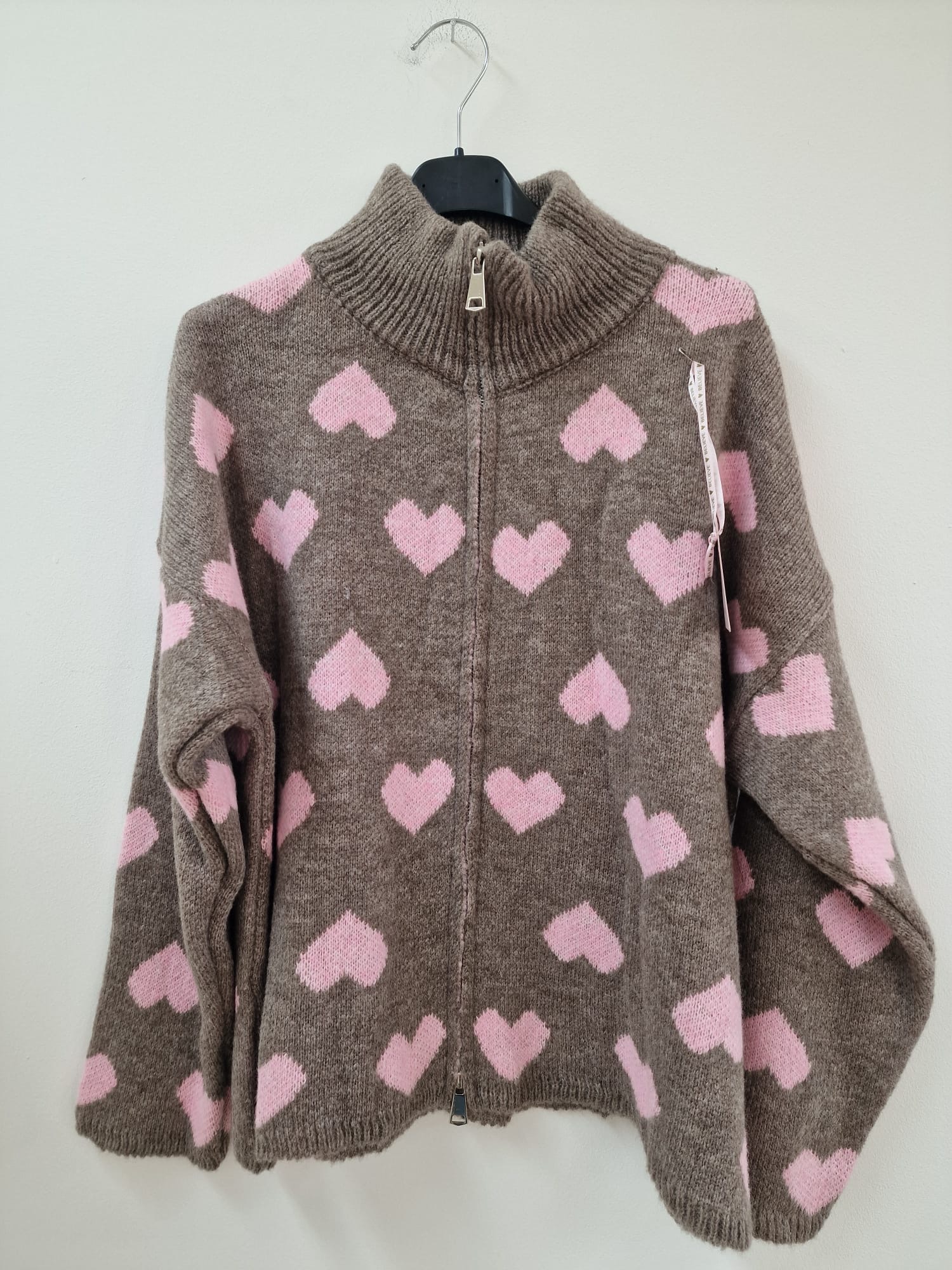 Strickjacke „Herz / Heart“ – ST0081 | Made in Italy 34-44 Strickjacke