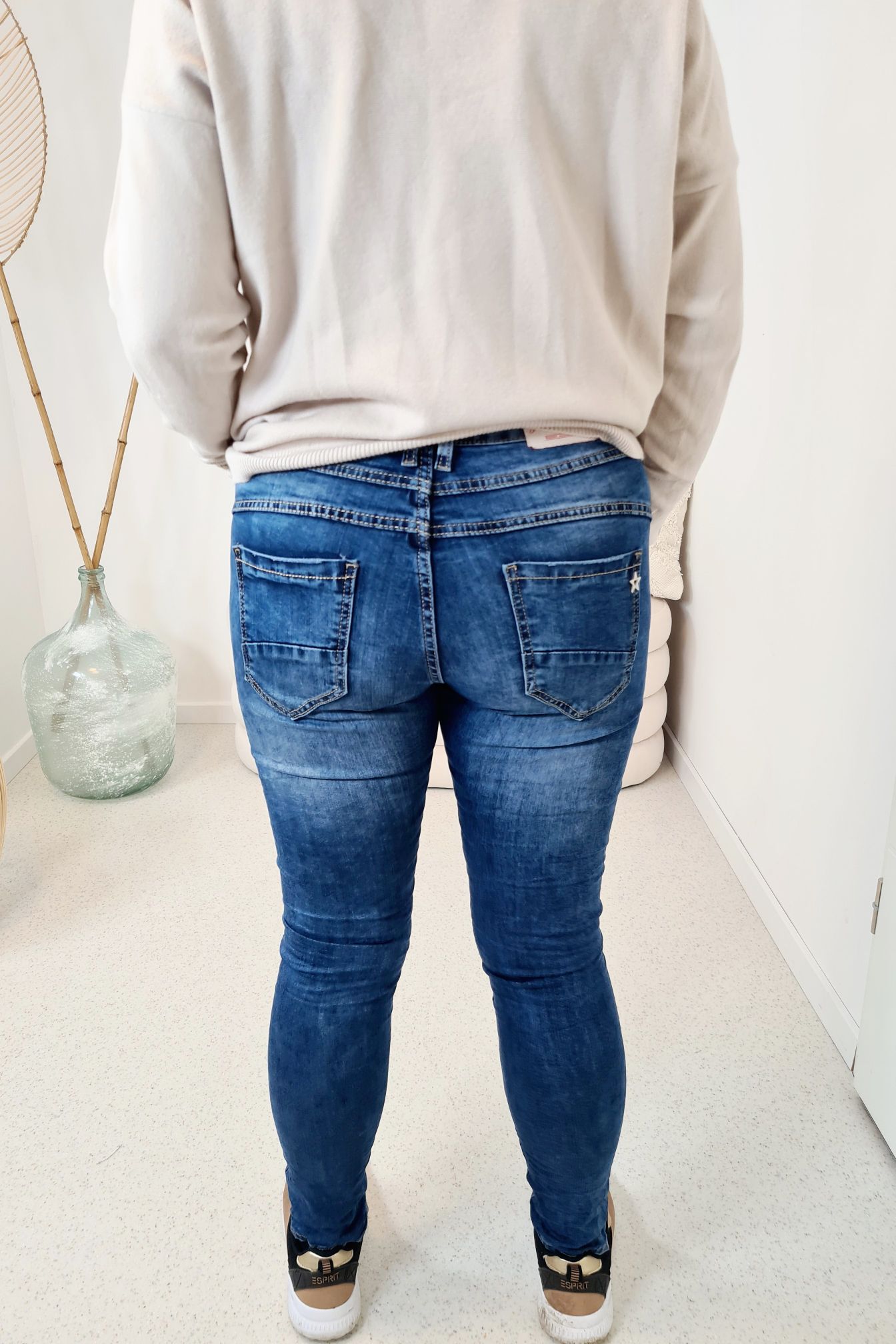 LONGSLEEVE SHIRT VANESSA LEO CREME 34-42 Made in Italy Langarm dünner Pullover LONGSLEEVE SHIRT VANESSA LEO CREME 34-42 Made in Italy Langarm dünner Pullover