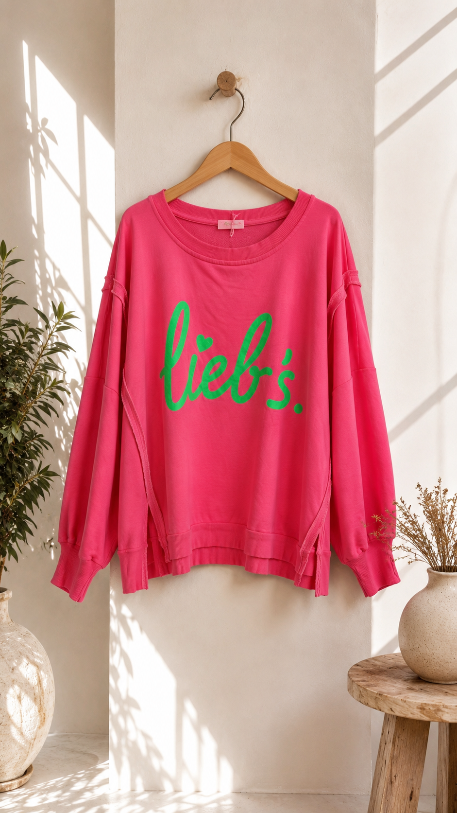 Sweatshirt Isotta – Lieb´s im lässigen Oversize-Look Made in Italy 34-48