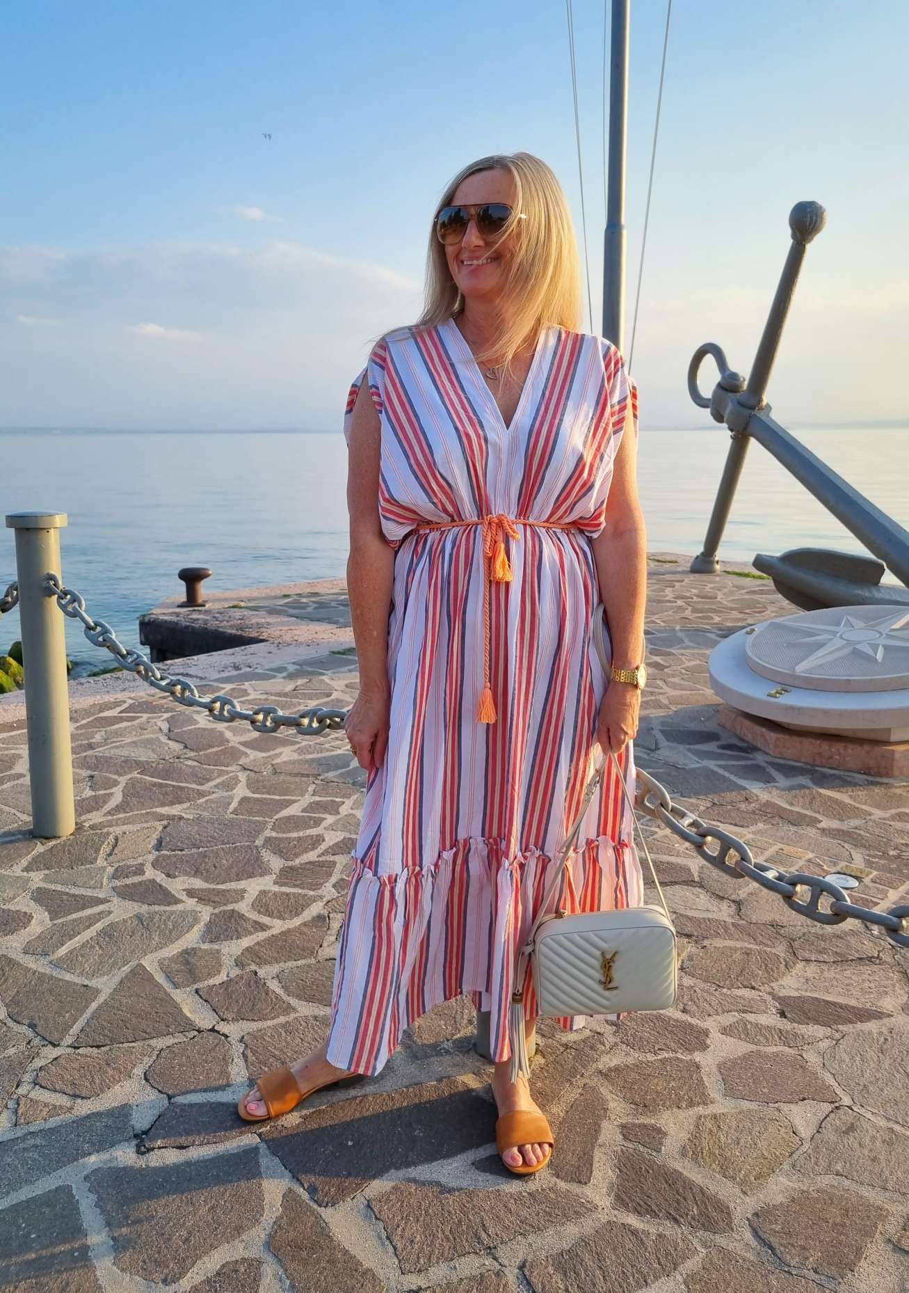 MAXI DRESS RIVA 34-42 Made in Italy Maxi Kleid Sommer Strandkleid MAXI DRESS RIVA 34-42 Made in Italy Maxi Kleid Sommer Strandkleid