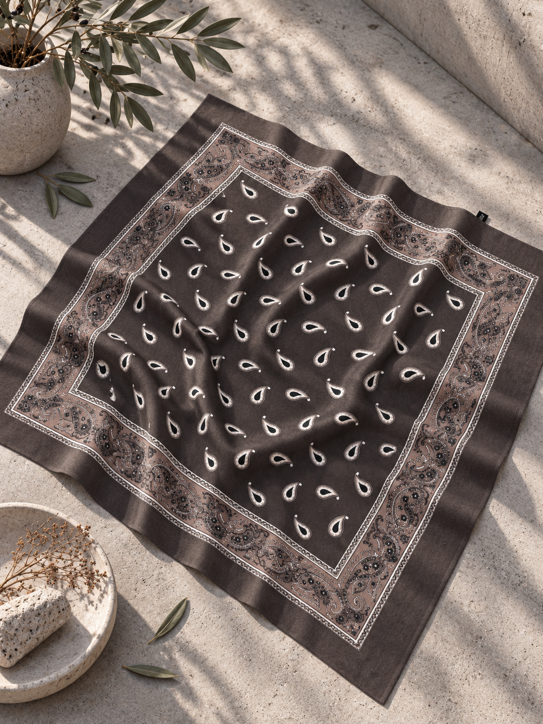 Bandana Tuch – Paisley-Look I T0168 I  Made in Italy