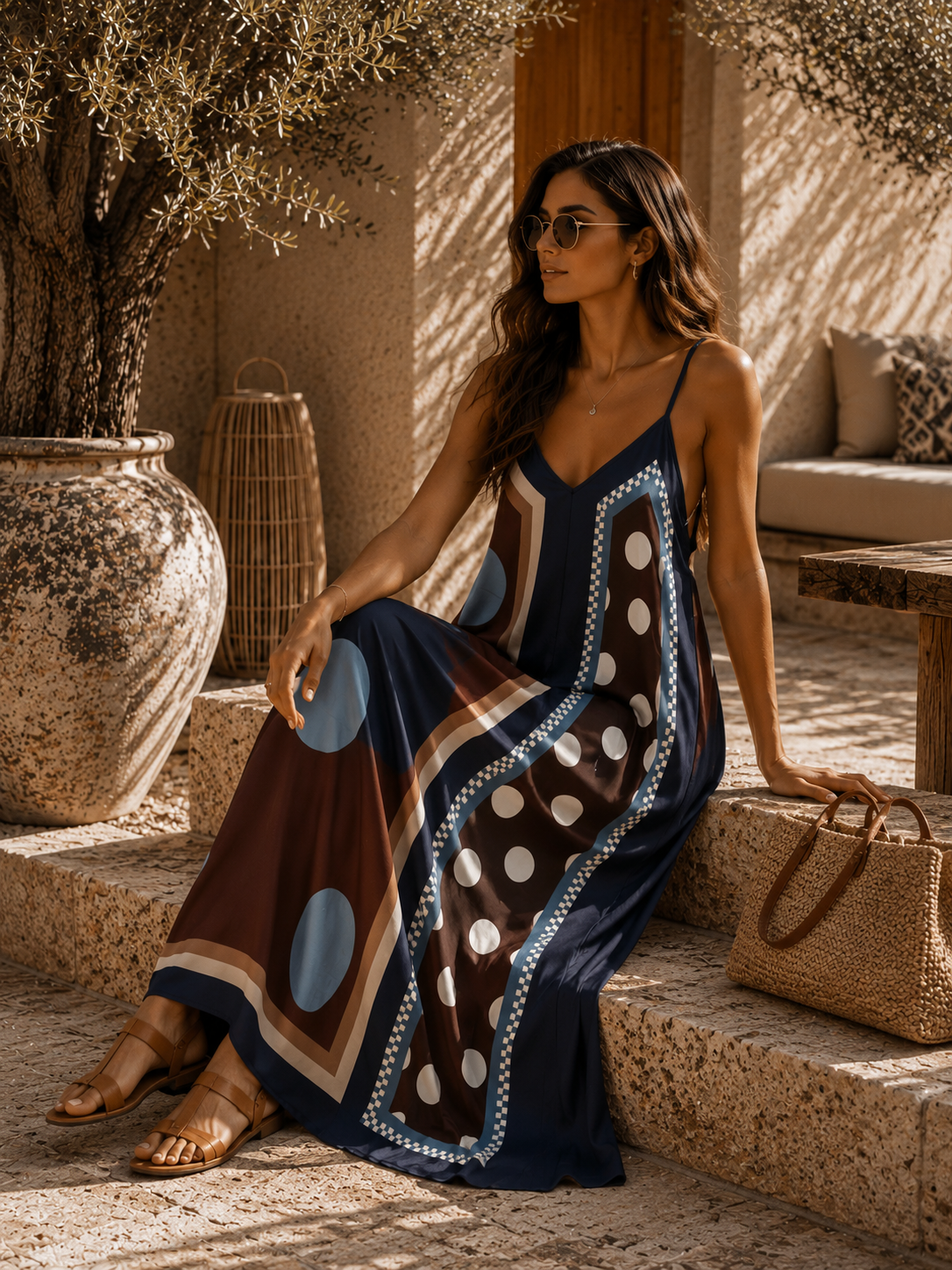 Polka Dots Kleid Ronda – Made in Italy | passend bis Größe 42