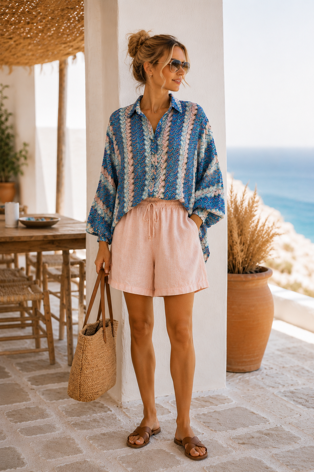 🌺✨ Strick Bluse Carly Multicolor Made in Itlay 34-42/44