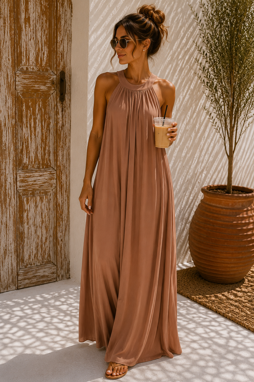Kofferkleid Kleid „Amboseli“ lang – Dein stilvoller Begleiter für jeden Sommertag Made in Italy Gr 34-42