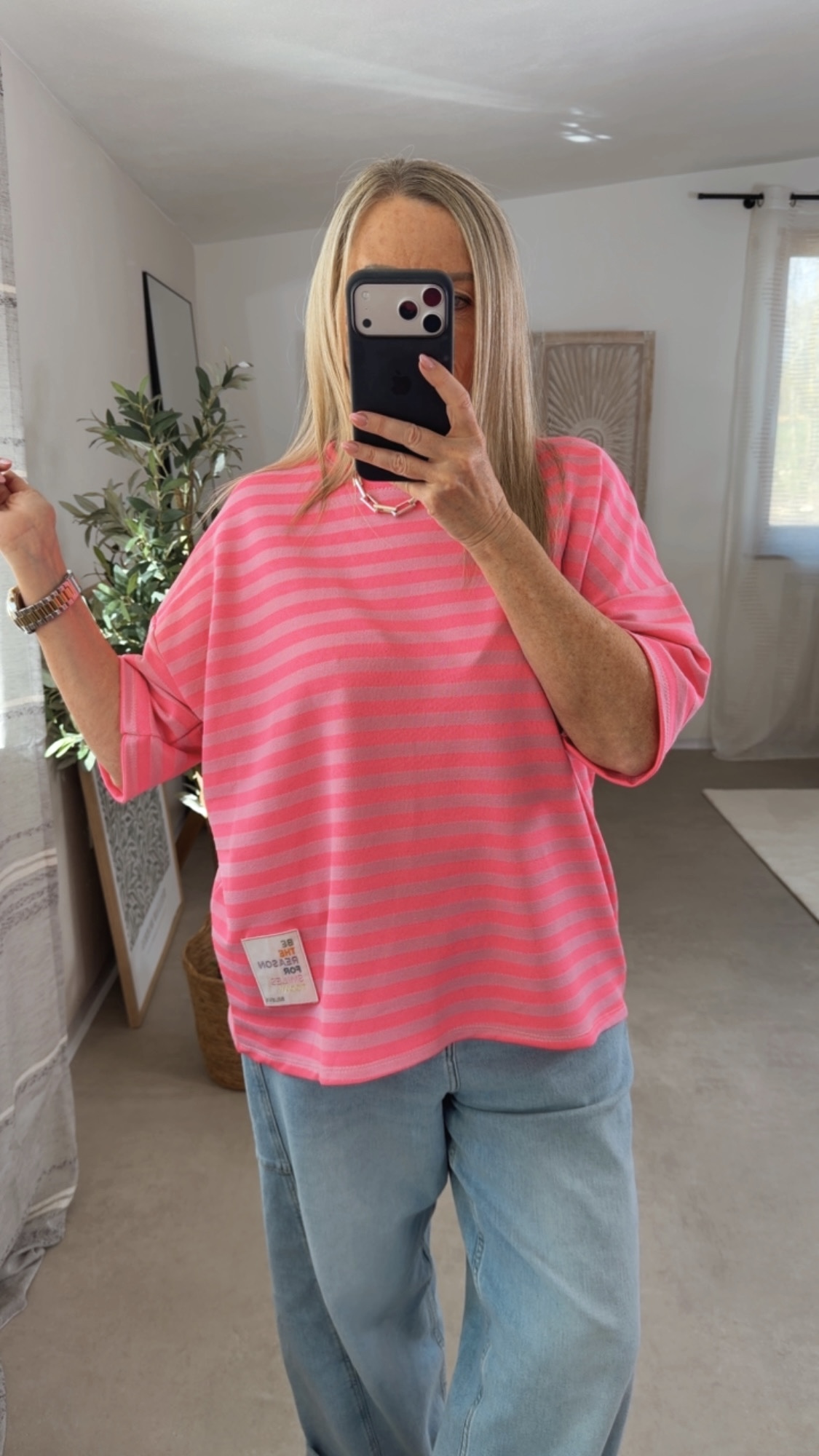 💖✨ T-Shirt-Sweat Stripes Fioralisse Made in Italy 34-42/44