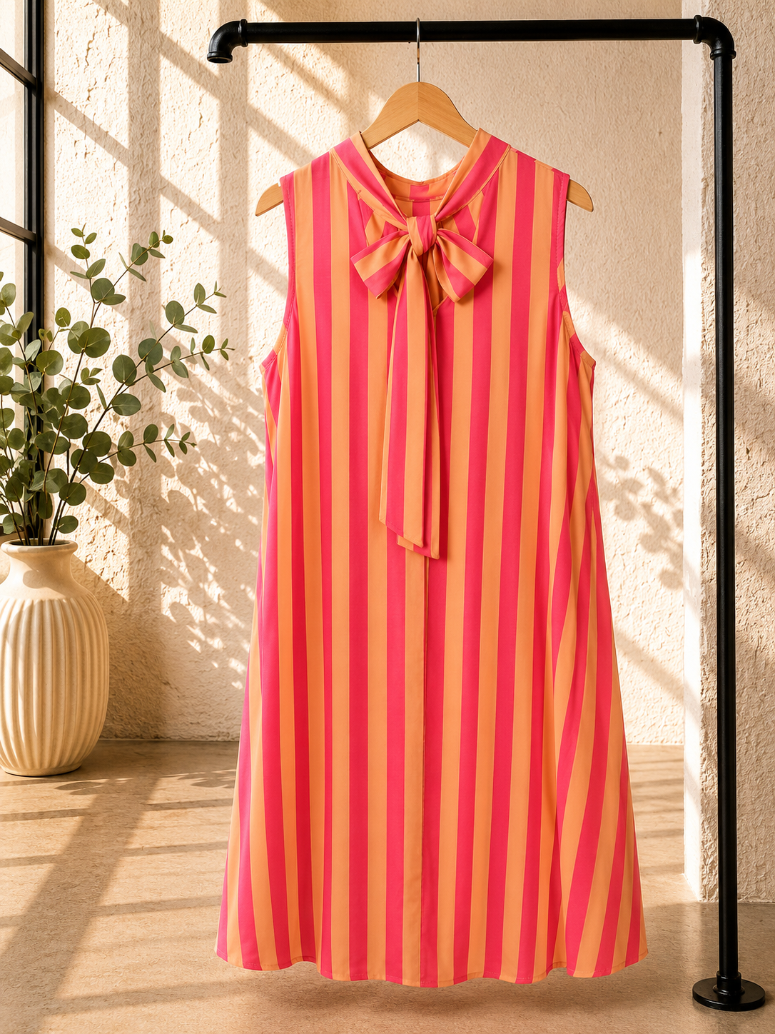 Kleid Elowen Blockstreifen Made in Italy 34-42