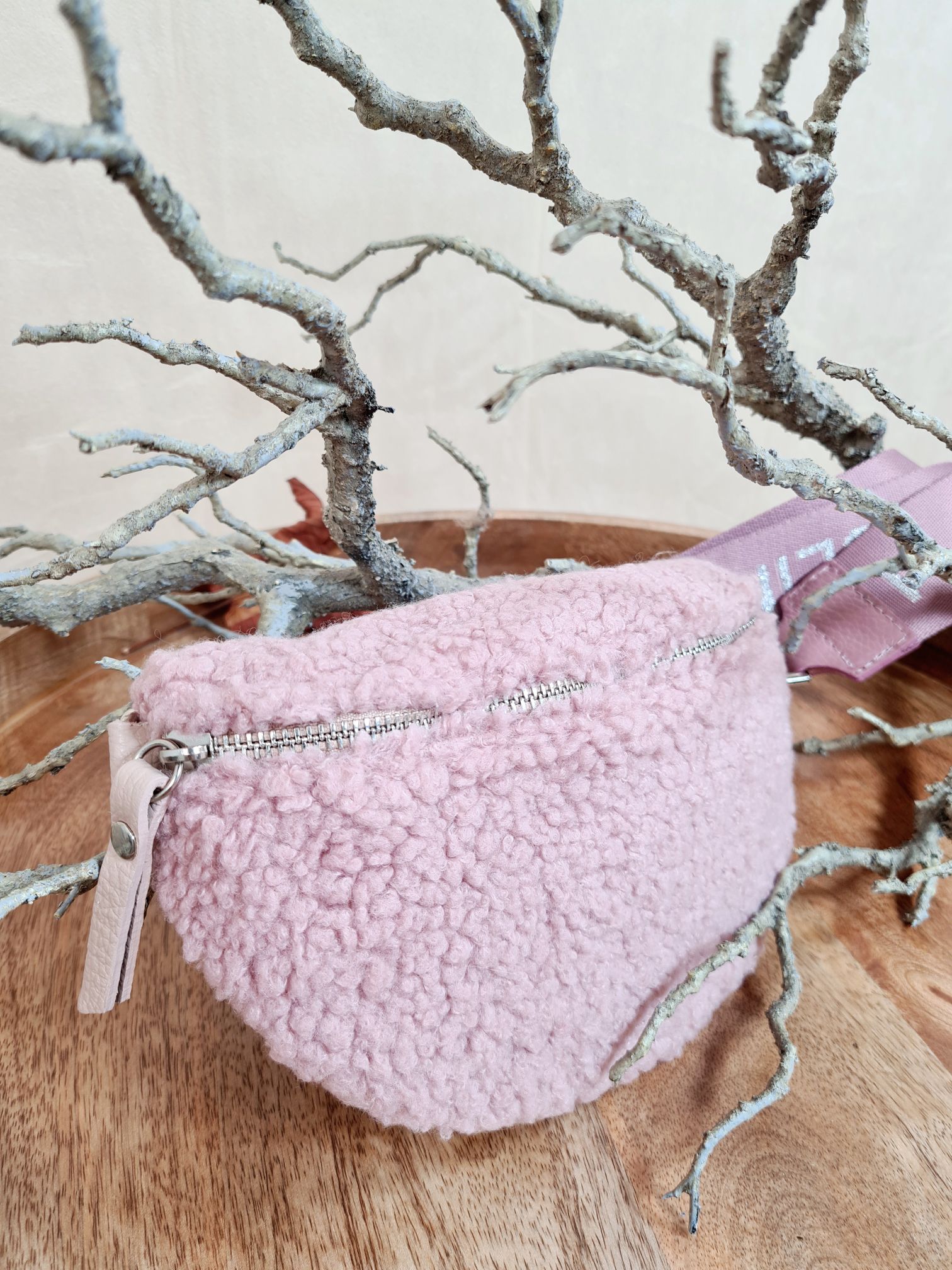 BAUCHTASCHE TEDDY S AURI ROSA LIEBLINGS Umhängetasche mit Leder Made in Italy BAUCHTASCHE TEDDY S AURI ROSA LIEBLINGS Umhängetasche mit Leder Made in Italy