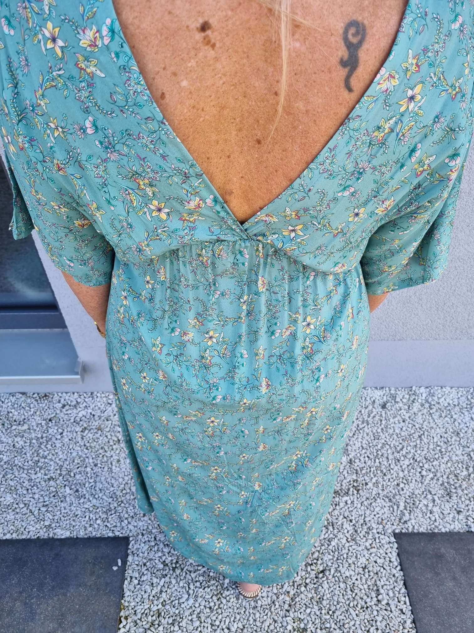 FLORAL MAXI DRESS VIVI MINT GRÜN 34-42 Made in Italy langes Sommer Kleid FLOWERS Blumen Boho FLORAL MAXI DRESS VIVI MINT GRÜN 34-42 Made in Italy langes Sommer Kleid FLOWERS Blumen Boho