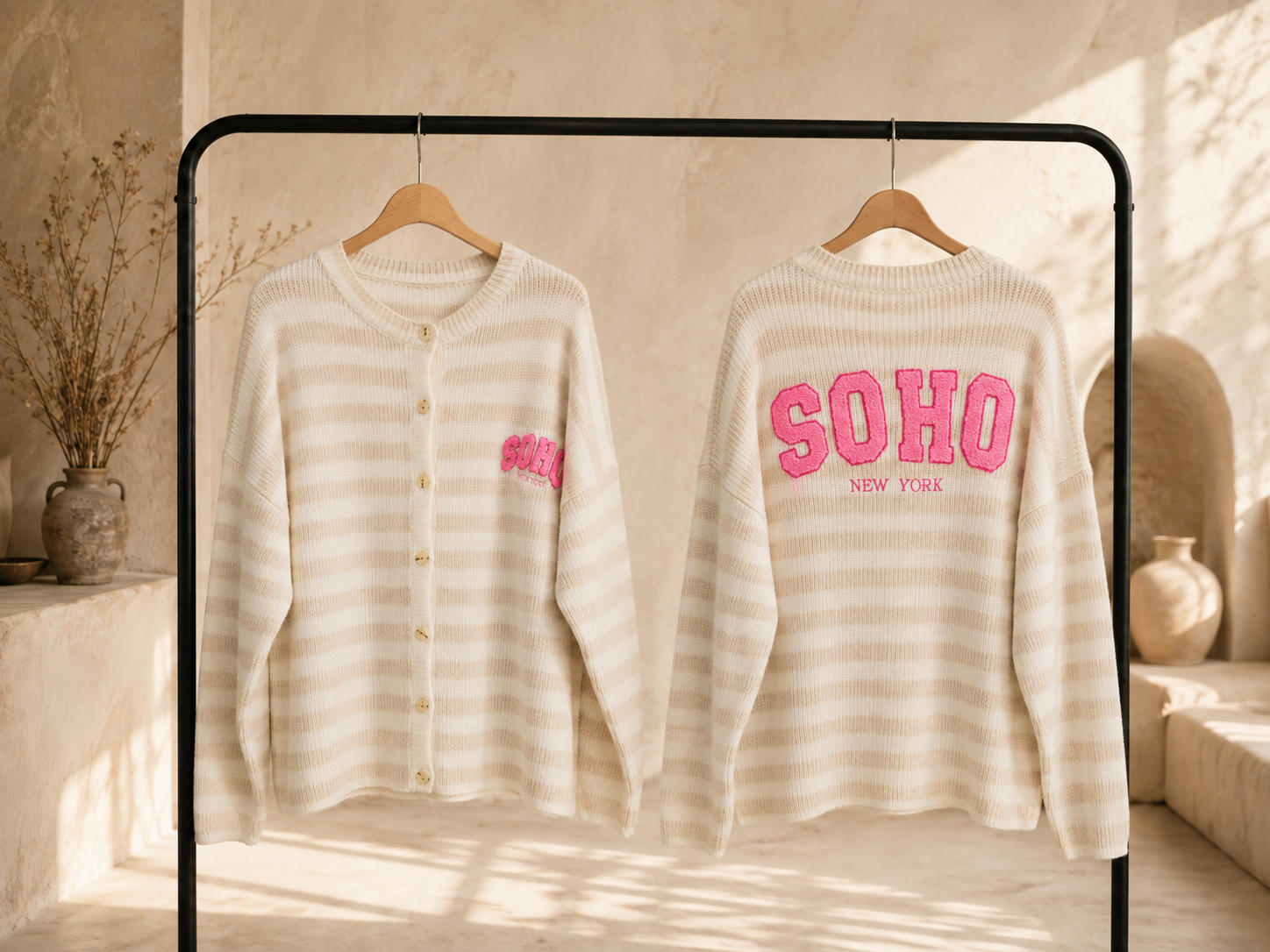 Strickjacke Yara - SOHO Stripes Made in Itlay 34-40/42 Cardigan