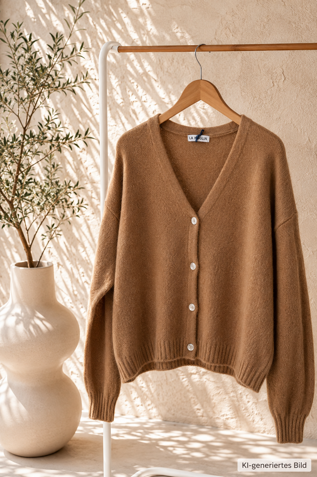 EDLER STRICK CARDIGAN OSLO Alpaka Strickjacke Made in Italy 34-42