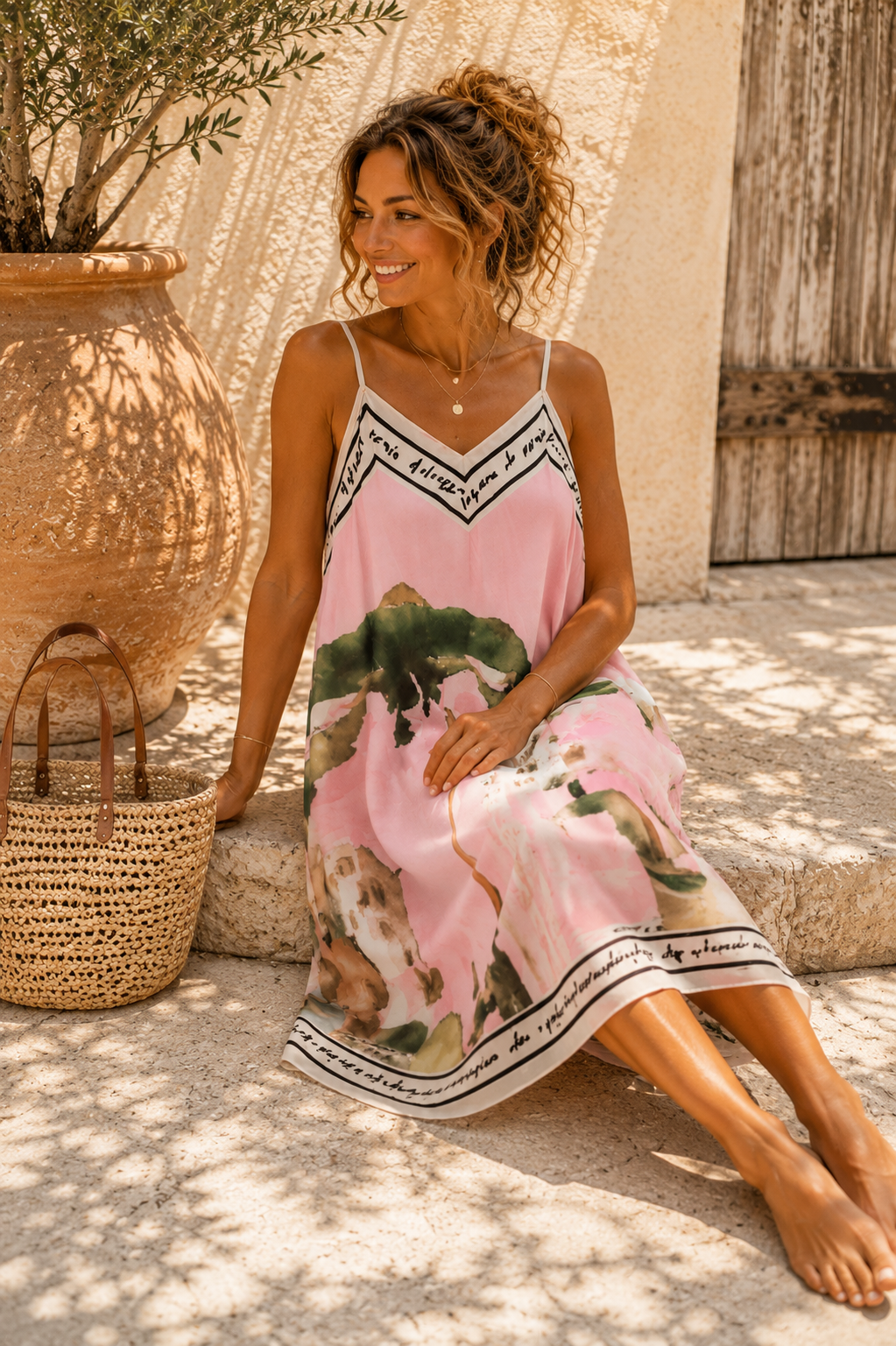 Kleid Lucca – Made in Italy – kurzes Sommerkleid mit mediterranem Flair – passend bis ca. Größe 42