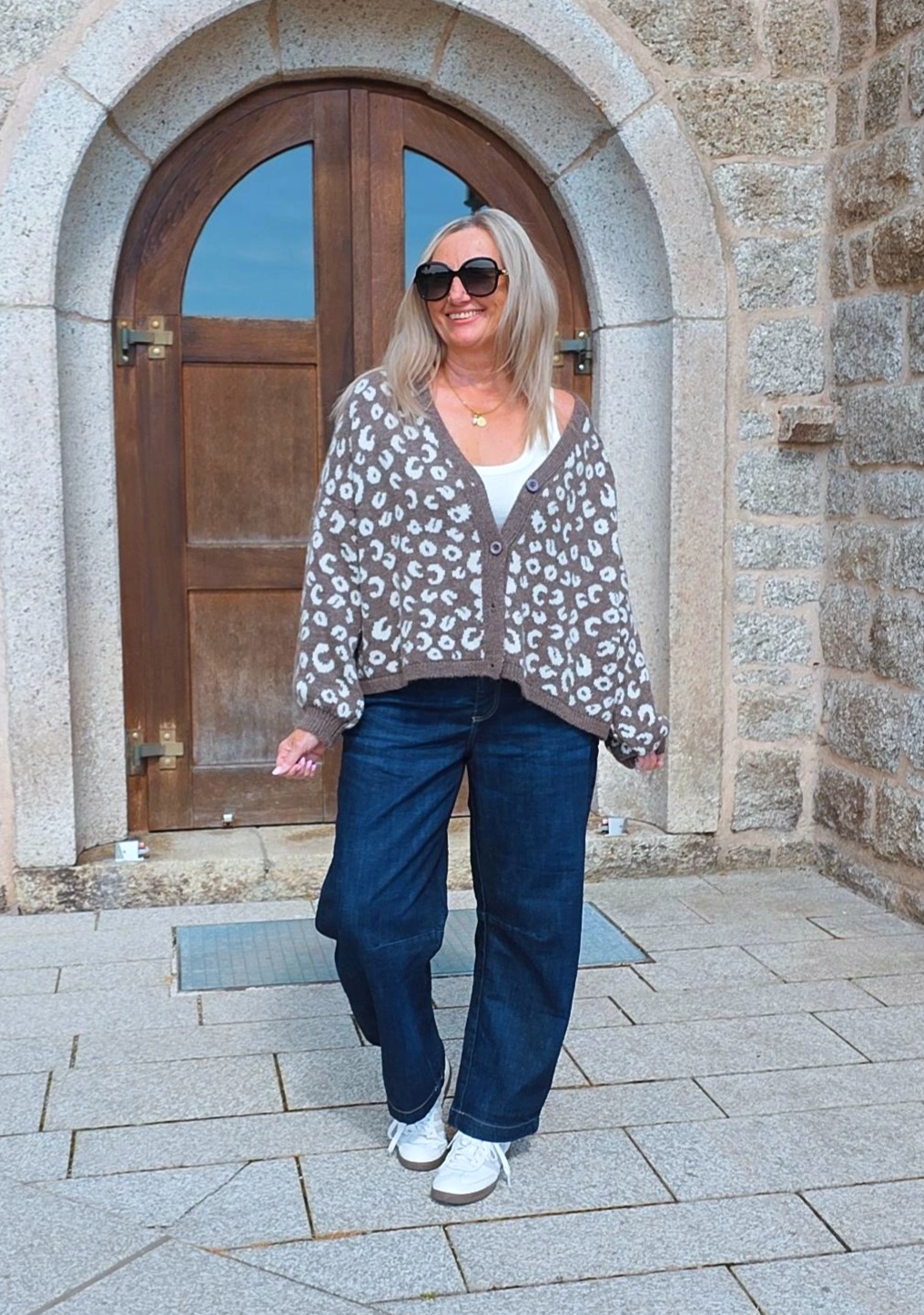 STRICK CARDIGAN LEO STYLE 34-44 Made in Italy 